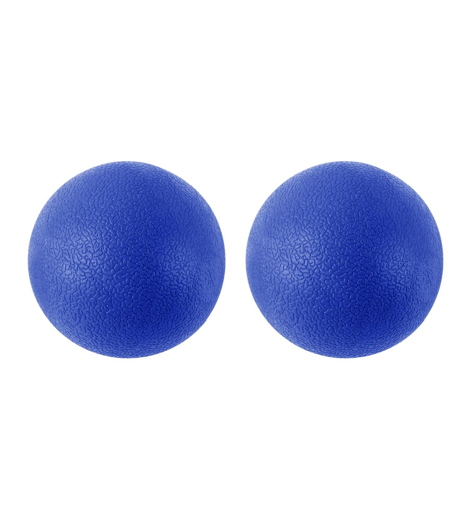 2-Pack Massage Balls for Myofascial & Muscle Relaxation - Fascia & Lacrosse Balls for Yoga & Acupuncture (Blue) - Buy Online on GoSupps.com
