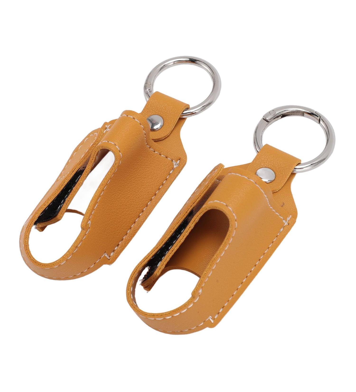 Asthma Inhaler Holder Inhaler Case Inhaler Carrying Holder Clasp Closure Safety Carabiner Clip 2pcs Portable PU Leather Inhaler Protective Holder (Turmeric) - Buy Online on GoSupps.com