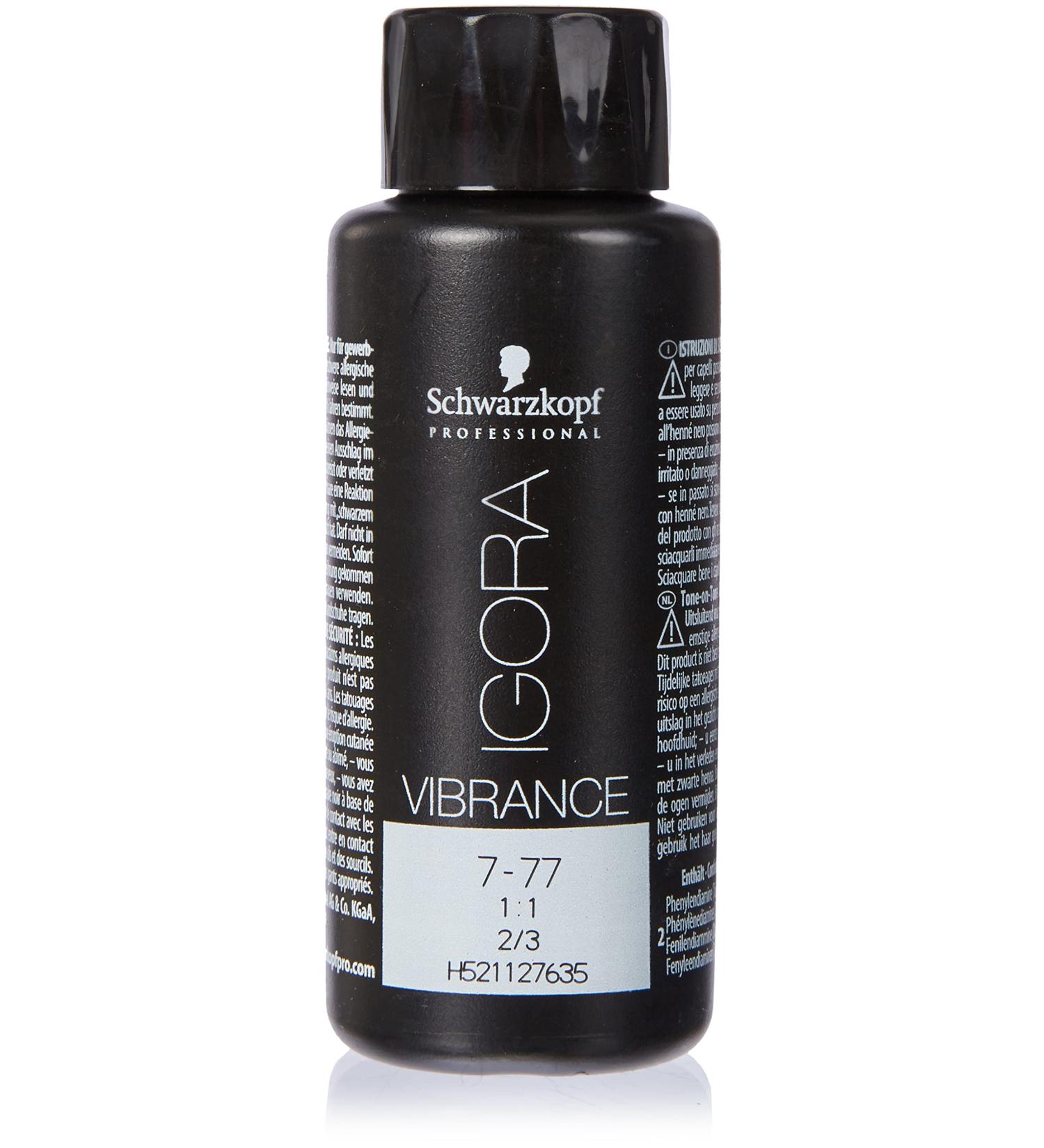 Schwarzkopf Igora Vibrance 7-77 Medium Blonde Copper Extra - 60ml | International Shipping Available - Buy Online on GoSupps.com