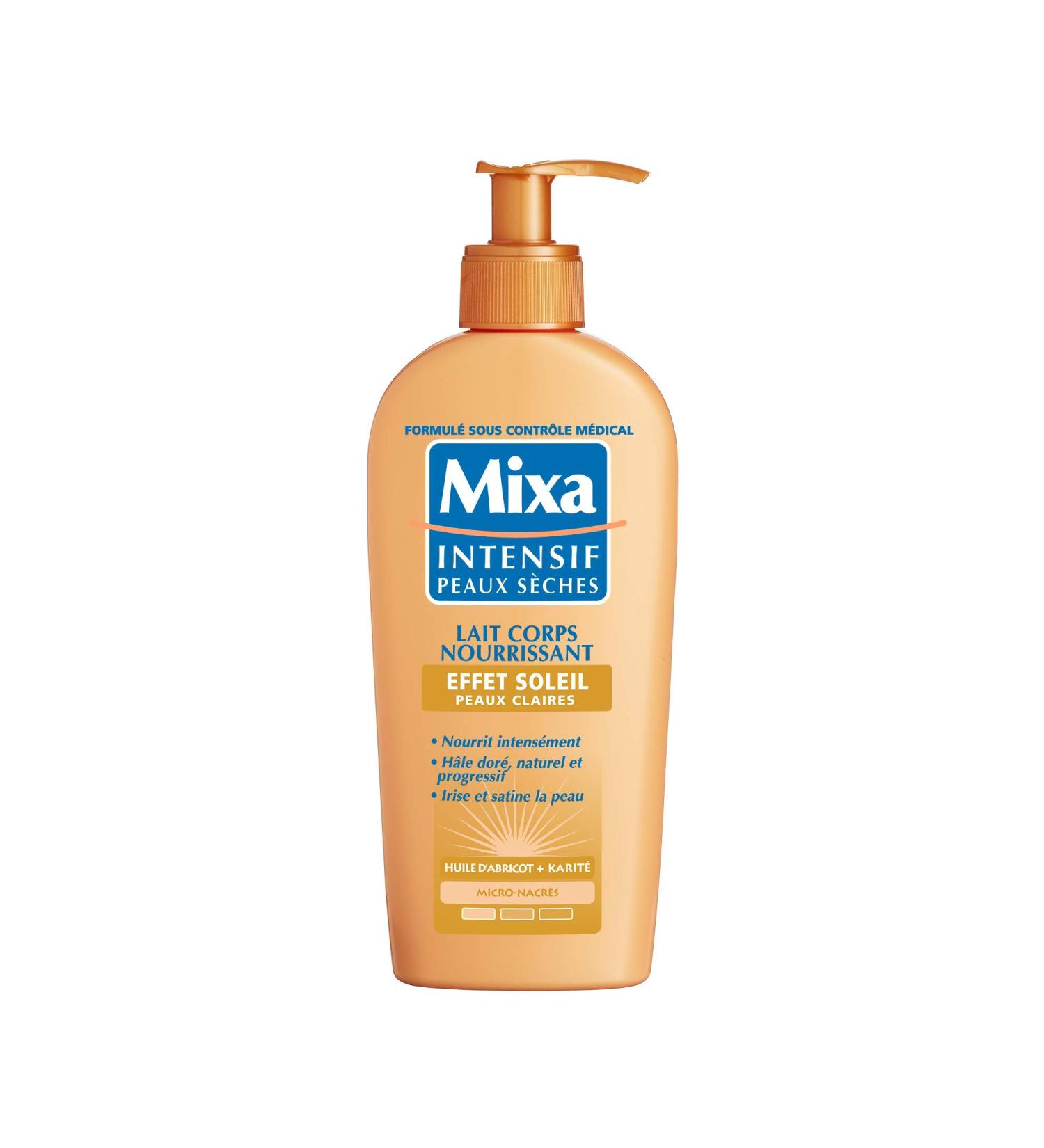 Mixa - Intensive Dry Skin - Nourishing Sun Effect Body Lotion - Self Tanning - Light Skin - 250ml