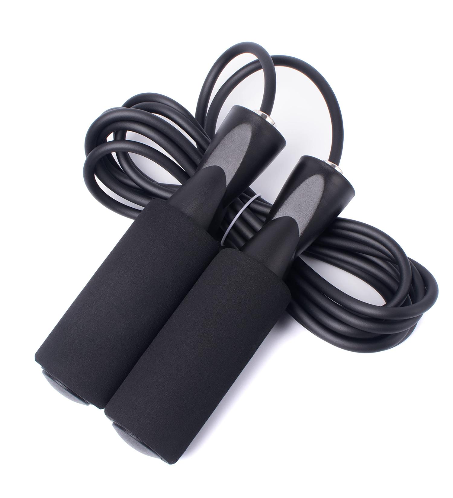 XYLsports Adjustable Black Jump Rope for Fitness Workout - Durable and Effective - Buy Online on GoSupps.com