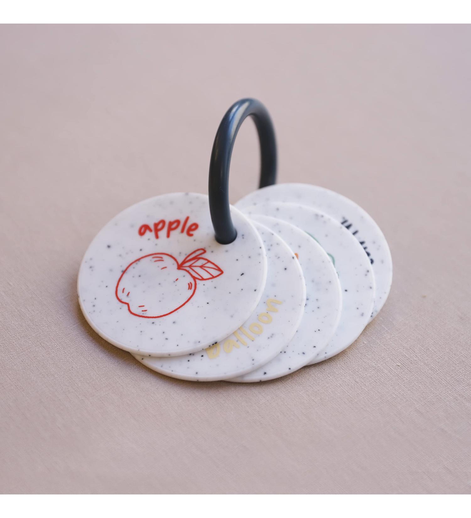 Lila & Jack 2PK Teething Flashcards & Teethers - Alphabet & Animals Print - Buy Online on GoSupps.com