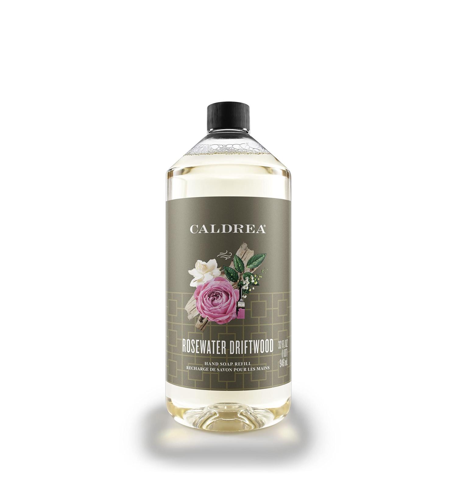 Caldrea Aloe Vera & Olive Oil Hand Soap Refill - 32 oz, Rosewater Driftwood Scent - Buy Online on GoSupps.com