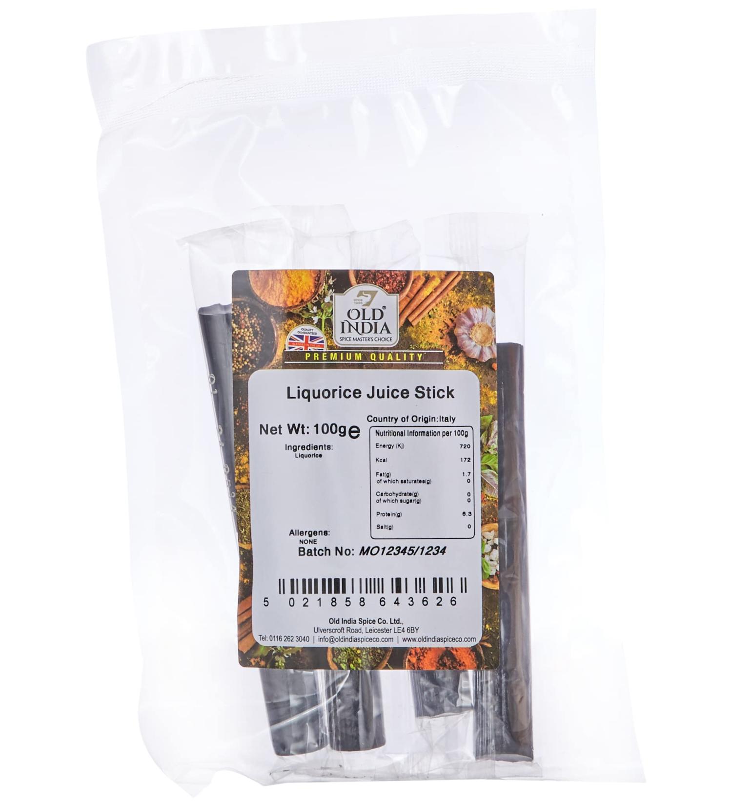 Old India Liquorice Juice Stick 100g - Buy Online on GoSupps.com