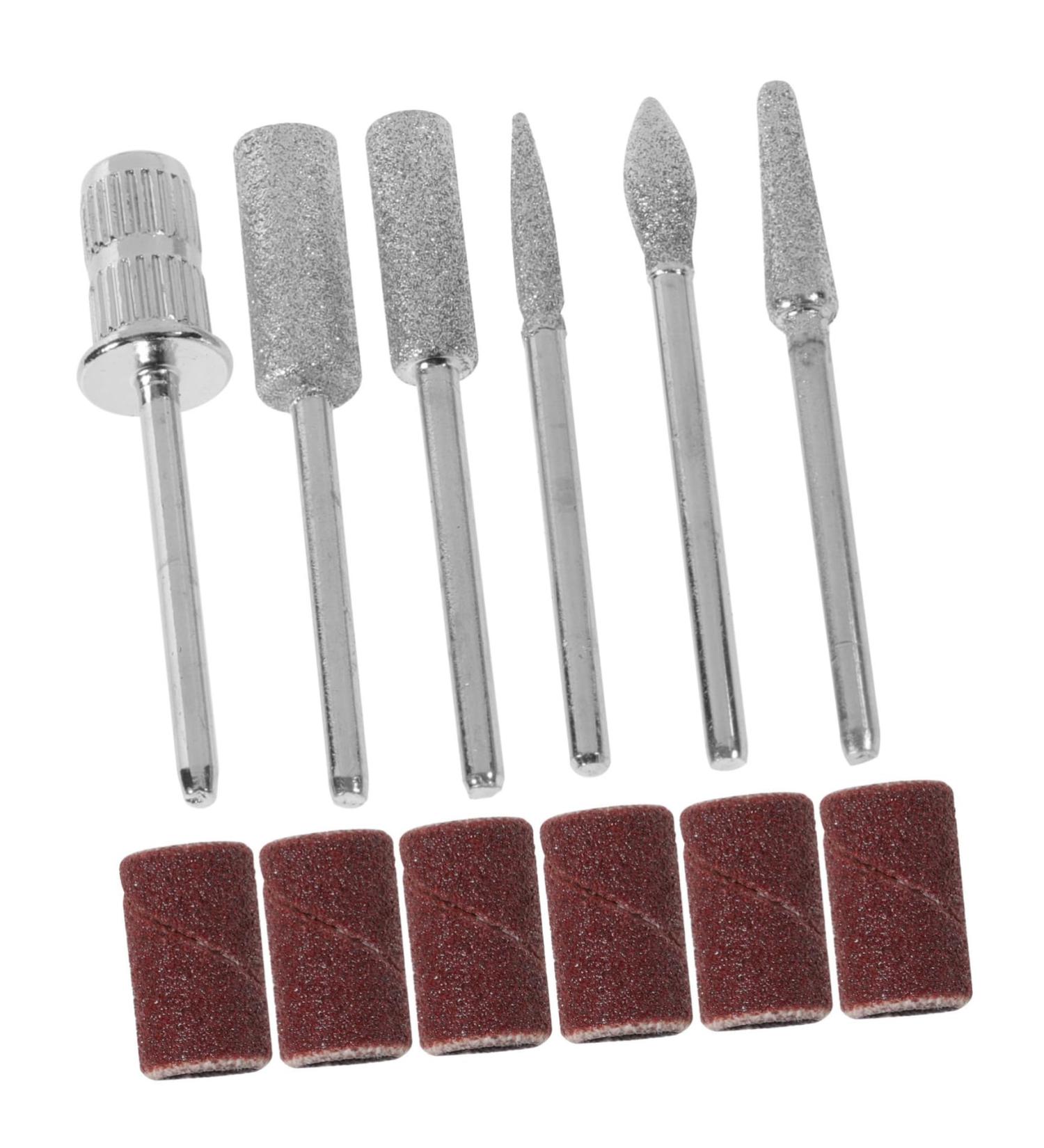 POPETPOP 1 Set nail polisher electric nail drill nail replacement bits manicure sanding bands nail polishing head cuticle drill bit Stainless Steel. Silicone. Quartz. Ceramics alloy 7.1x5.7cm Picture 2 - Buy Online on GoSupps.com
