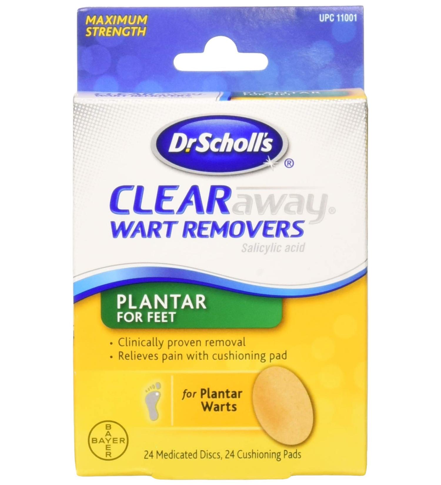 Dr. Scholl's Clear Away Wart Remover Plantar 24 Count - Pack of 3 - Buy Online on GoSupps.com