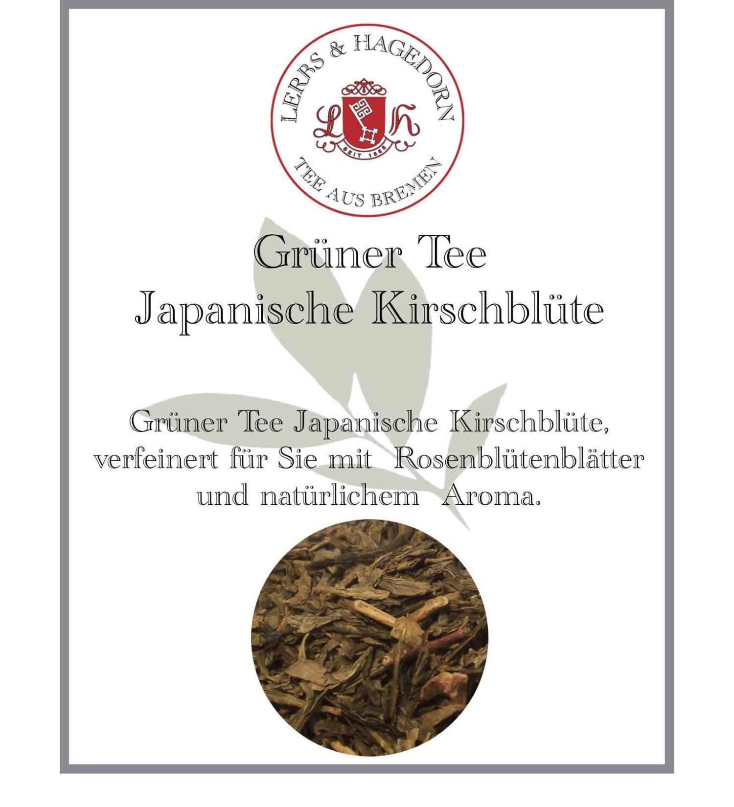 Lerbs & Hagedorn Japanese cherry blossom green tea 1.5 kg