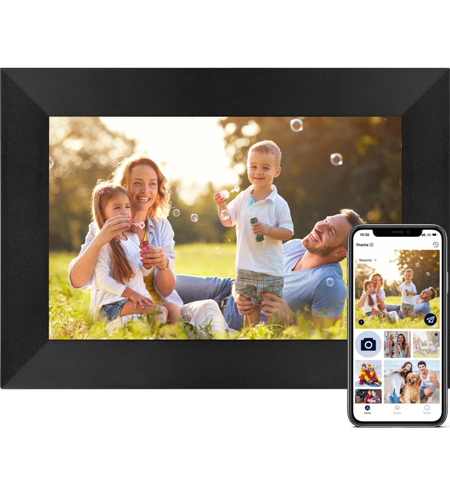8 Inch WiFi Digital Photo Frame - HD Touch Screen, Smart Cloud Frame with 8GB Storage - AiMOR APP for Easy Remote Sharing - Buy Online on GoSupps.com