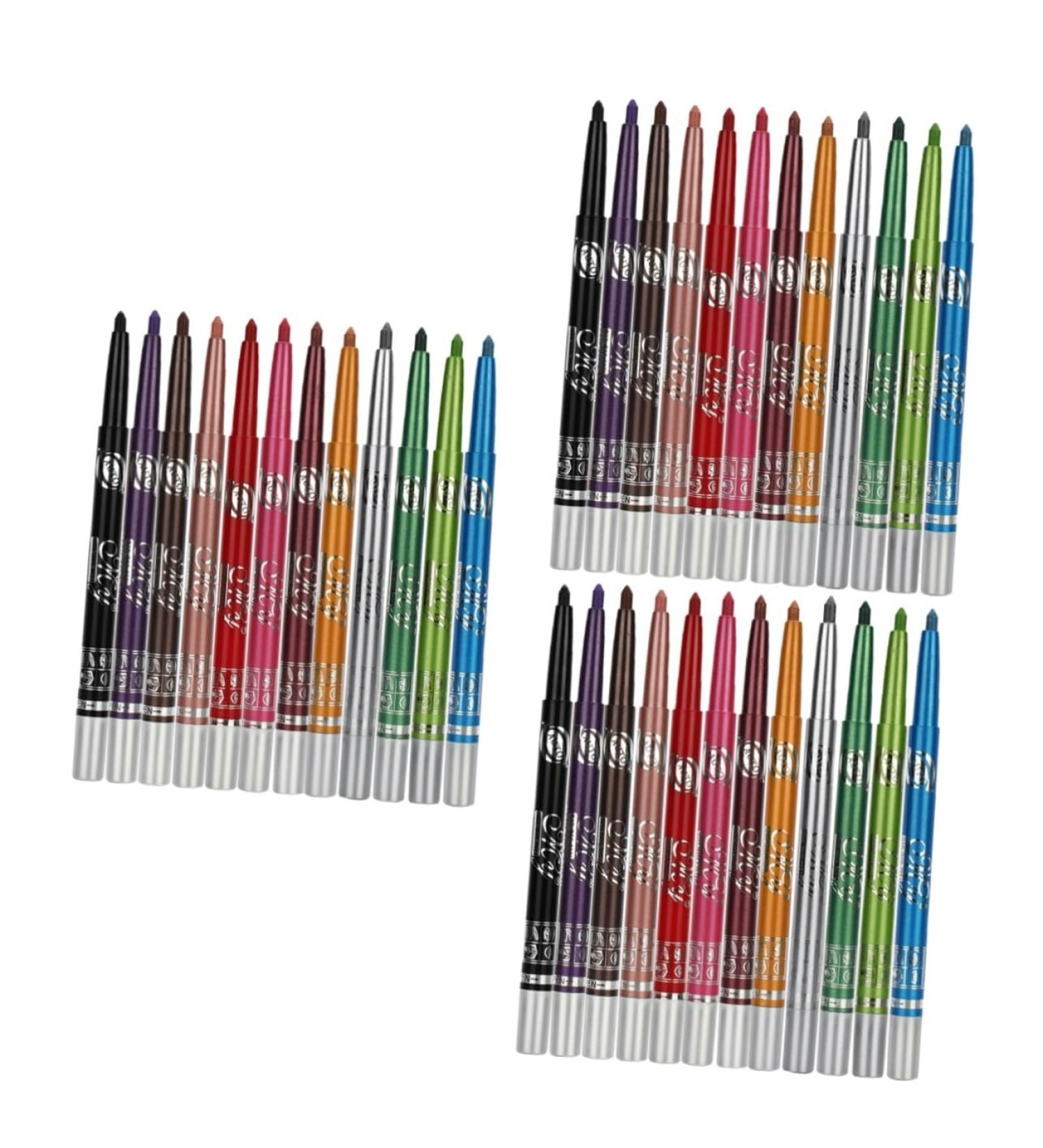 KALLORY 36 Pcs Waterproof Eyeliner Pencil for Waterline Waterproof Eye Shadow Pen Eye Shadow Stick Miss 1 count (Pack of 1) As Shownx3pcs - Buy Online on GoSupps.com