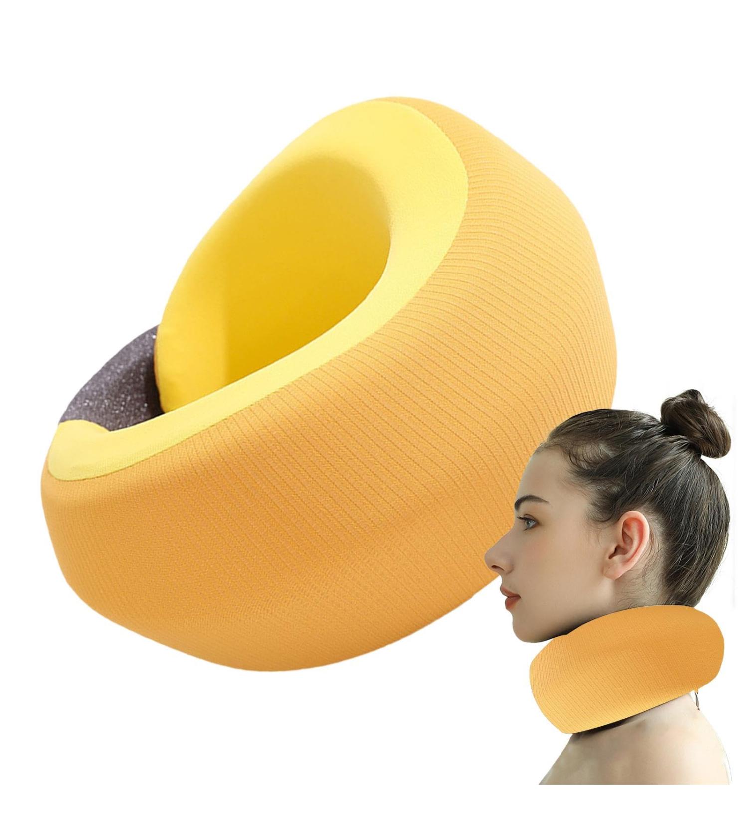 Besreey Neck Brace | Neck Brace & Elastic Supports | Neck Brace & Elastic Supports Comfort Neck Support Soft Neck Support Relieves Pressure in Spine for Travel Yellow - Buy Online on GoSupps.com
