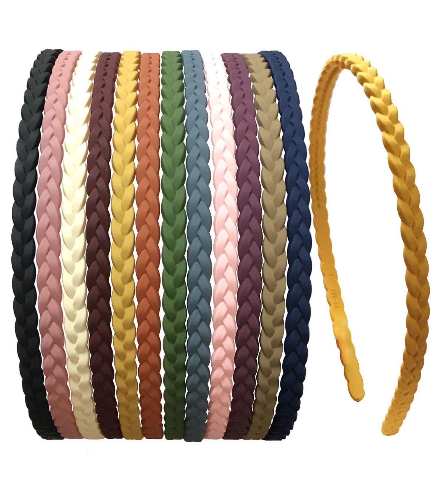 Yazon Headbands for Girls & Women - 12 Pack Thin 6mm Plastic Headbands with Teeth - Ideal Hair Accessories - Buy Online on GoSupps.com