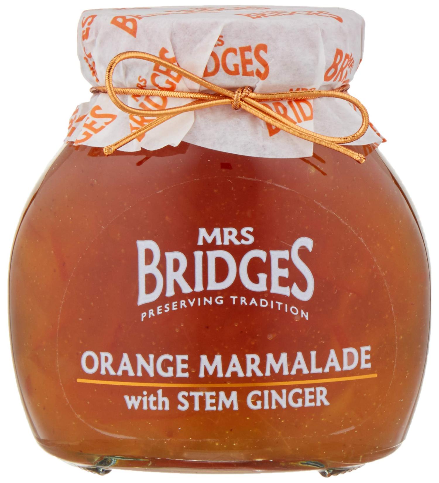 Mrs Bridges Orange Marmalade & Stem Ginger 340g - Buy Online on GoSupps.com