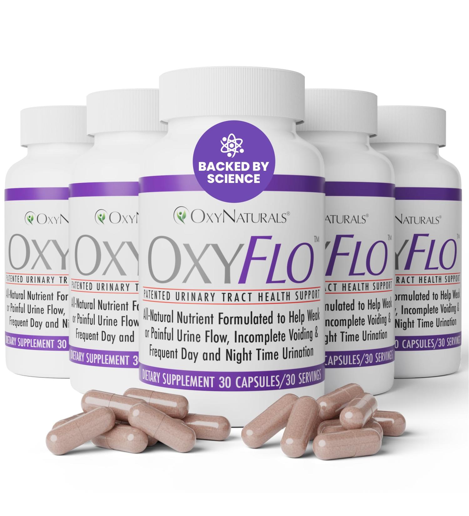 OxyNaturals OxyFlo Bladder Control Supplement for Women & Men (150 Count (Pack of 5)) - Buy Online on GoSupps.com