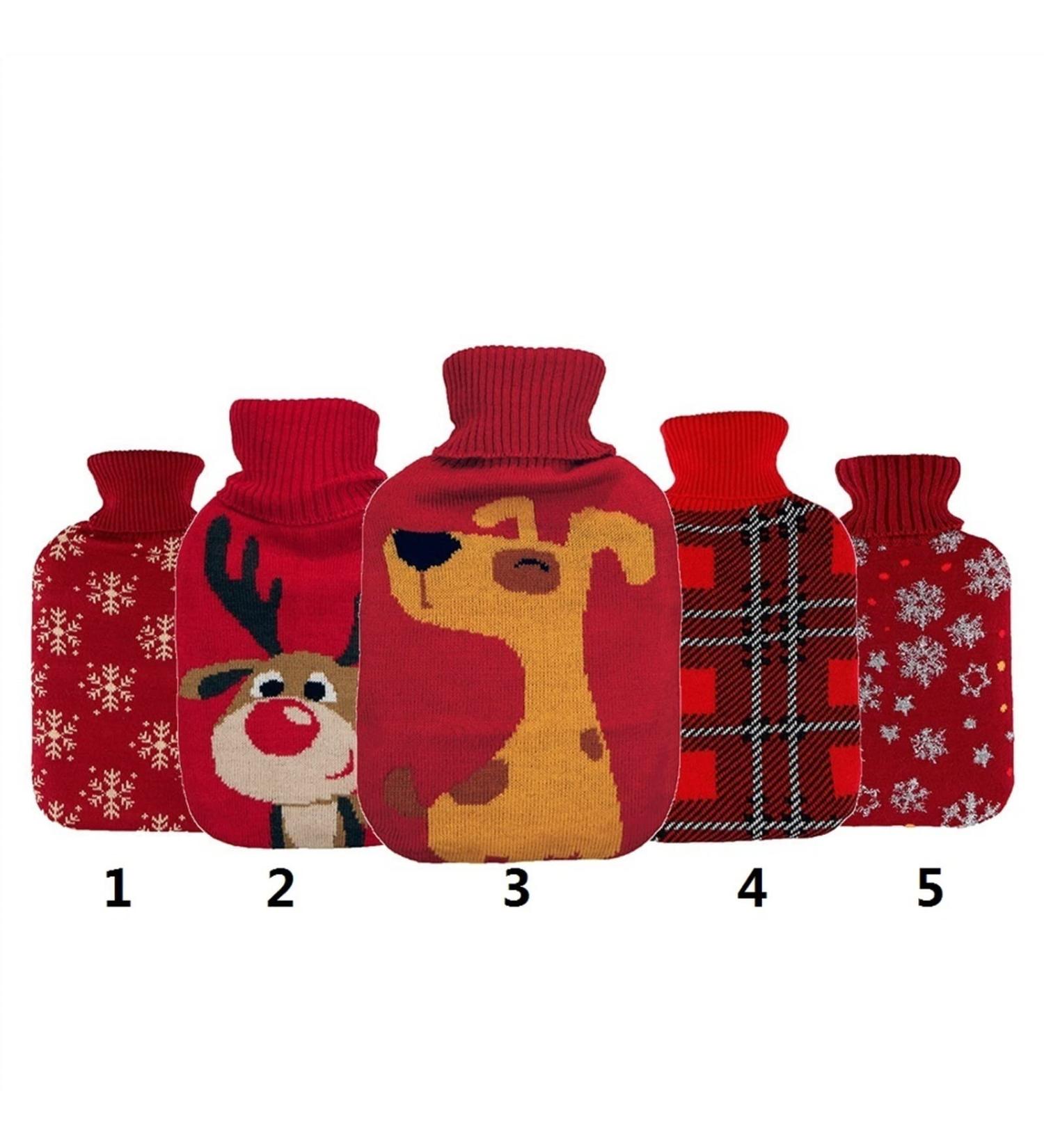 Maies Hot Water Bottle Heating Pad Hot Water Bottles Rubber Bottle Wat Pack Cold Winter Hand Warmer Bag For Foot Warmer Hot Cold Therapy Cramps Relief menstrual