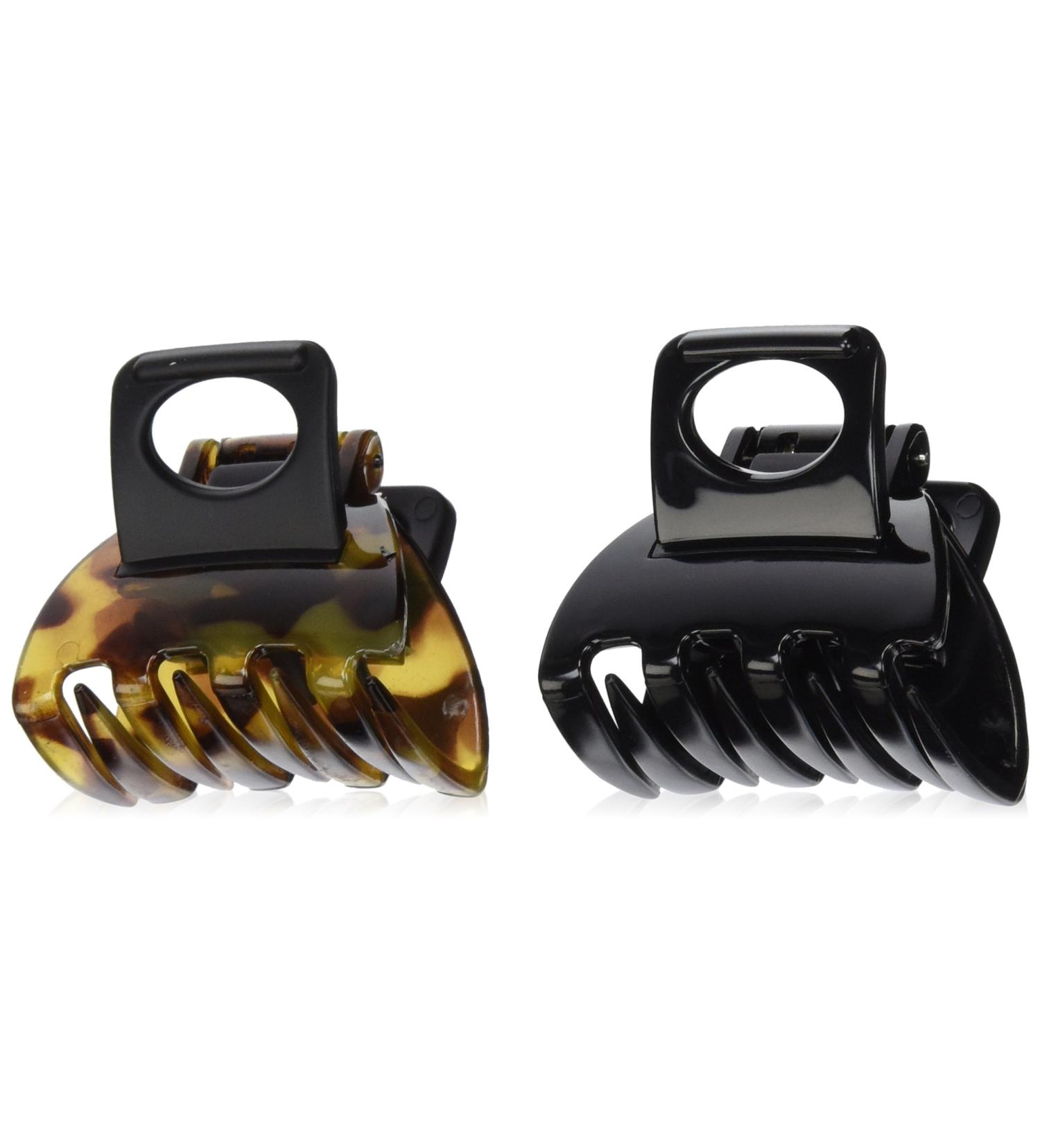 Scunci No-slip Grip Double Teeth Jaw Clips  2 Count 2 Count (Pack of 1)