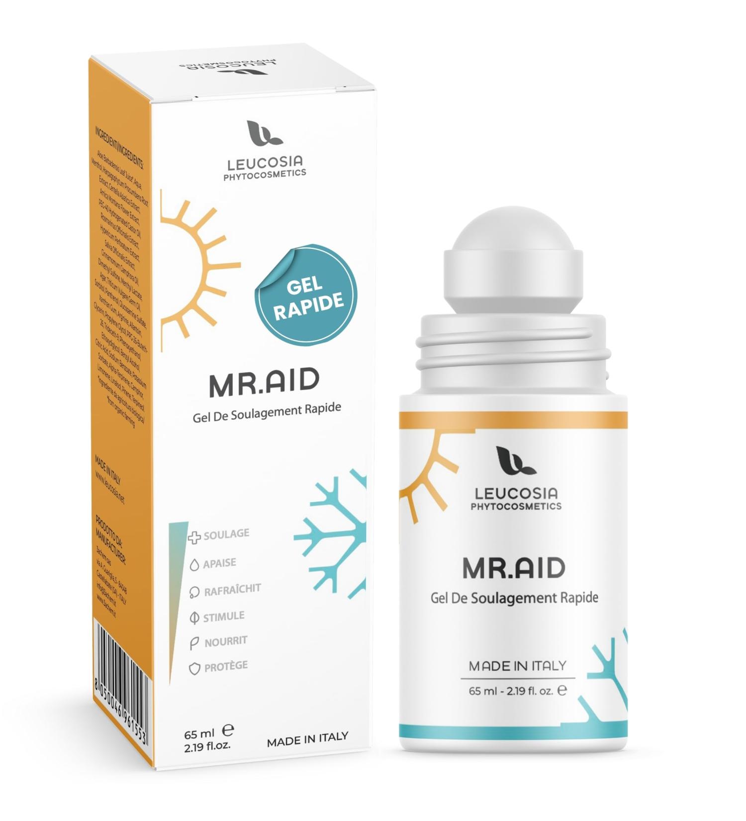 Mr.Aid - Produit naturel pour les petites urgences : maux de t te naus es chin ose douleurs cervicales et musculaires jambes lourdes excellent apaisant. - Buy Online on GoSupps.com