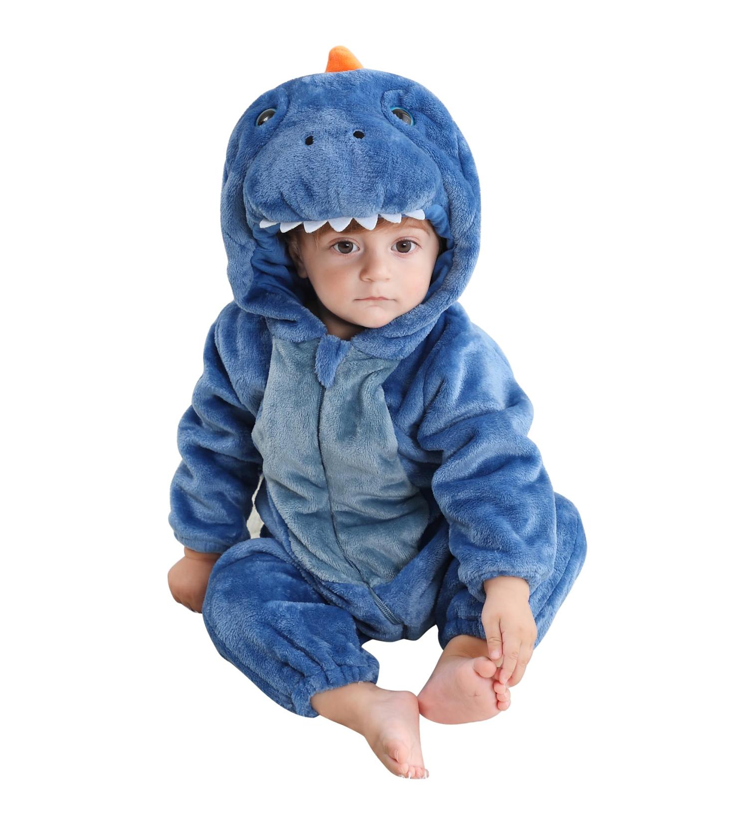 COOKY.D Unisex Winter Hooded Romper Jumpsuit Blue | 2-36 Months | 2-5 Months - Buy Online on GoSupps.com