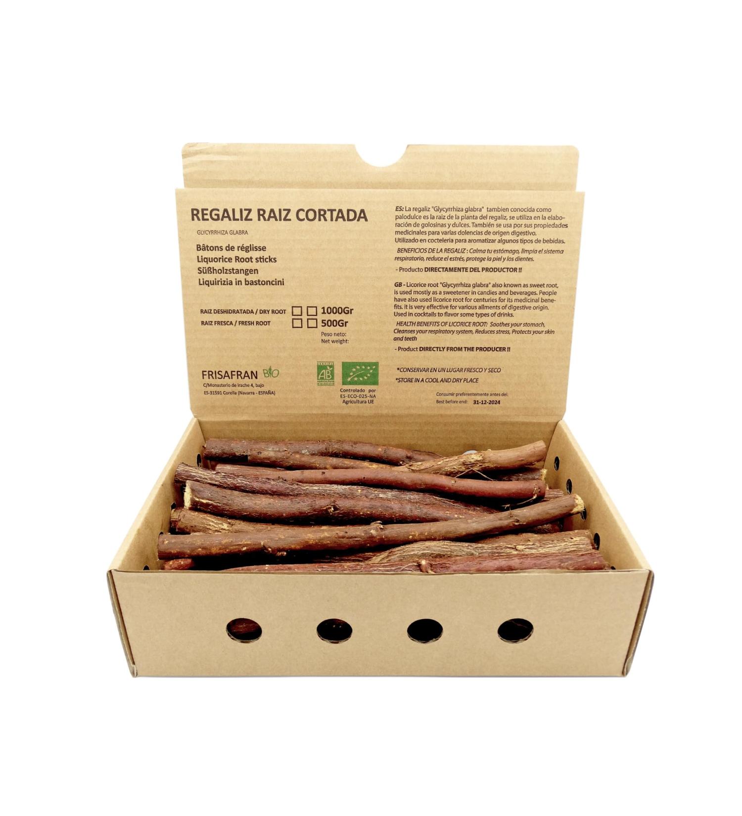 FRISAFRAN | Fresh licorice in organic sticks | Licorice stick | licorice | chewing wood licorice stick | grown in Navarre | 5 - Buy Online on GoSupps.com