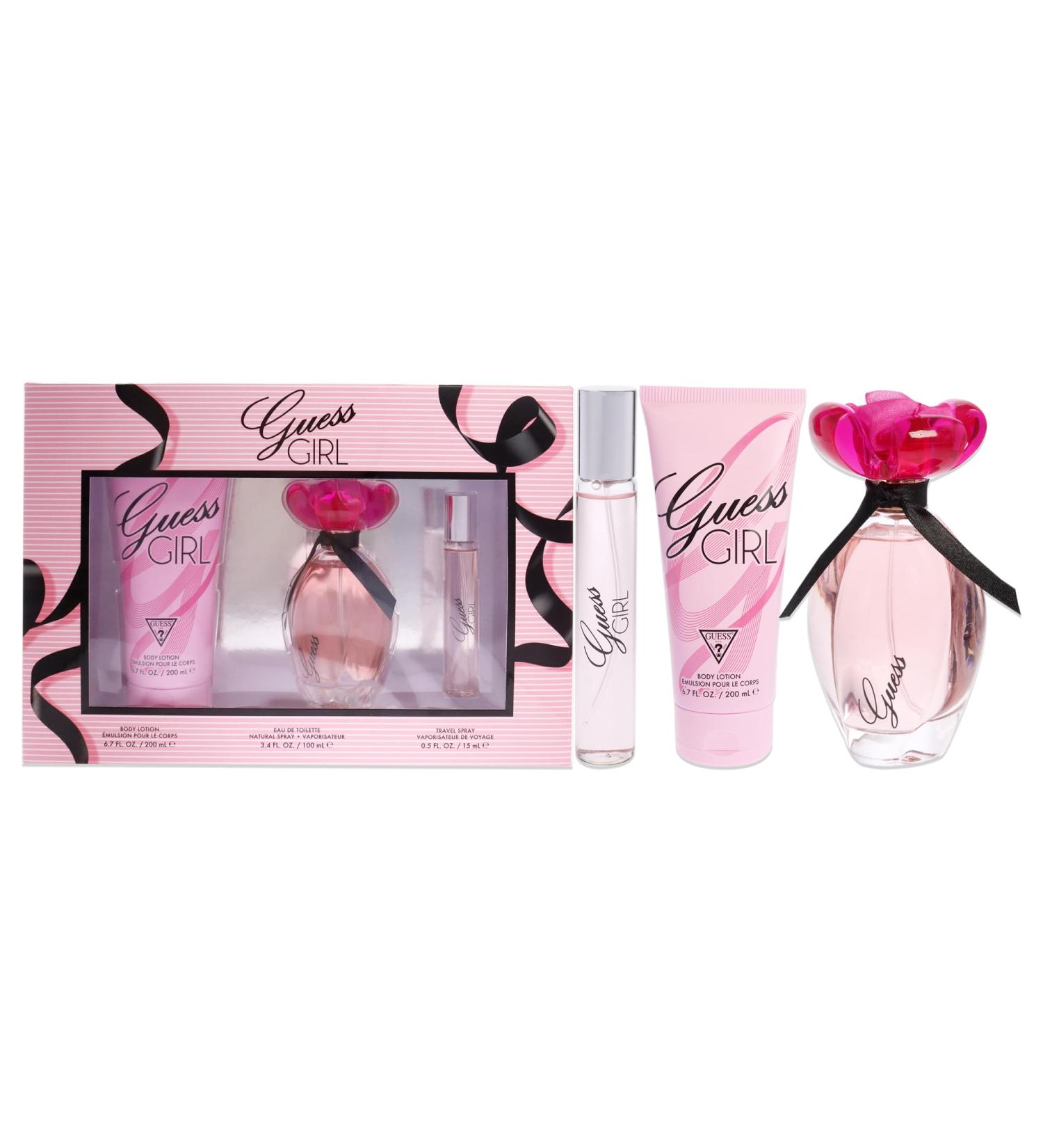 Guess Girl for Women - 3 Pc Gift Set 3.4oz EDT Spray 0.5oz EDT Spray 6.7oz Body Lotion - Buy Online on GoSupps.com