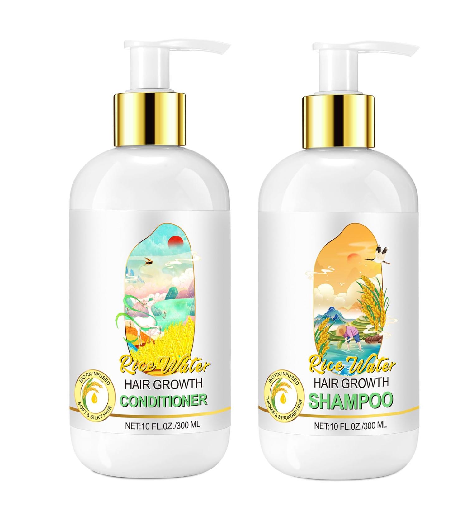 Hair Shampoo and Conditioner Set (Rice Water-300ml) - Buy Online on GoSupps.com
