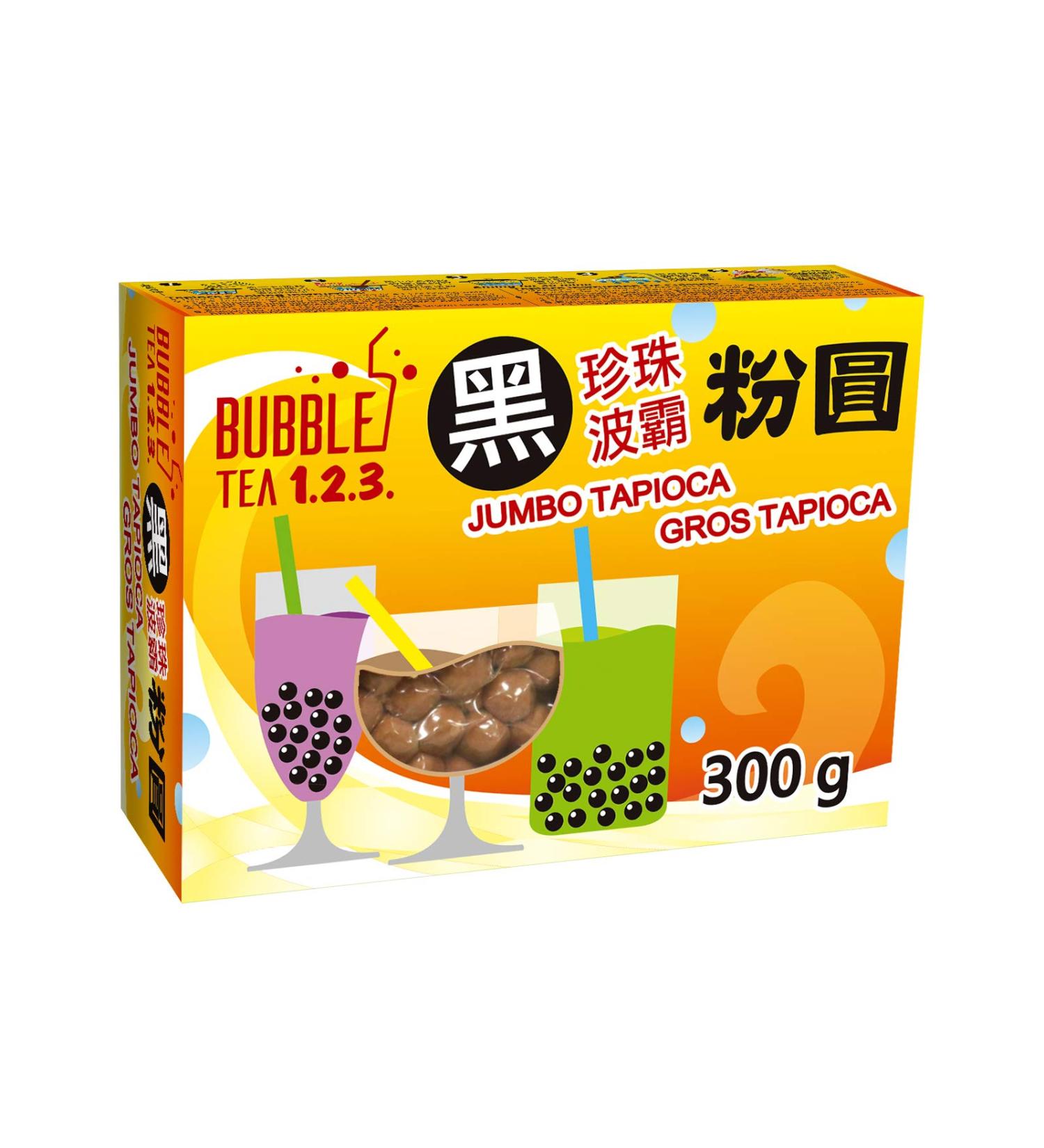 Jumbo Boba Tapioca Pearls for Bubble Tea 300g - Buy Online on GoSupps.com