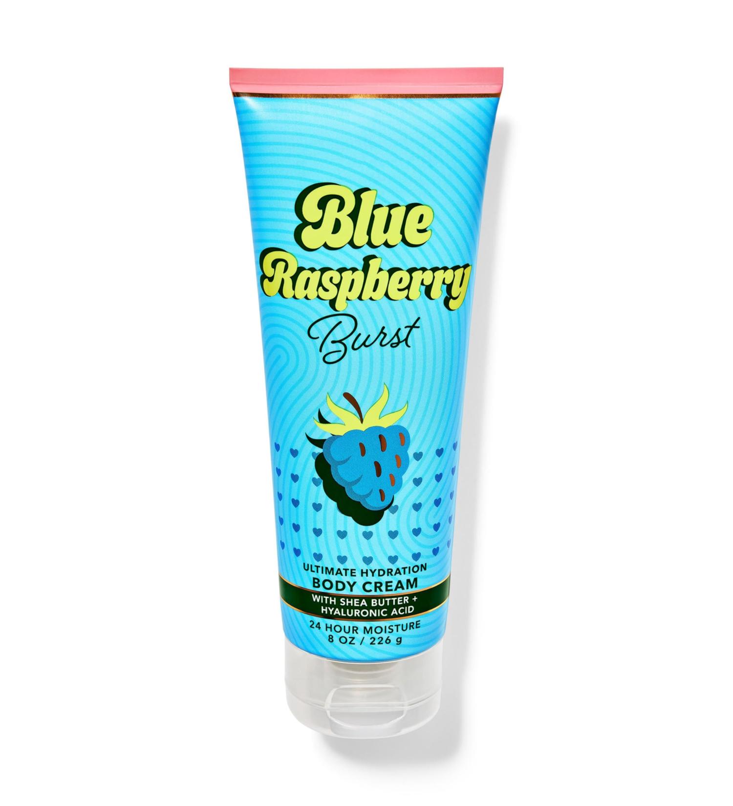 Bath and Body Blue Raspberry Ultimate Hydration Body Cream | 8 Oz