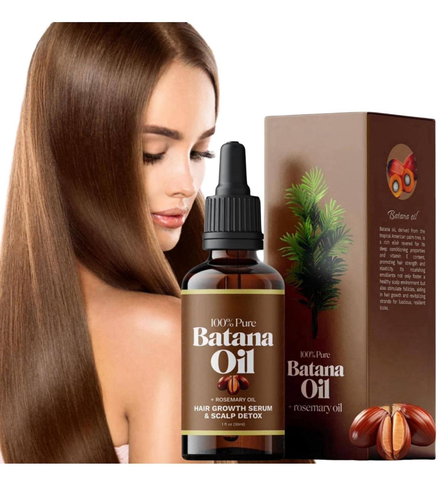 Batana Oil for Hair Growth Organic Batana Oil Batana Oil Hair Treat Enhances Hair Radiance Nourishment Natural Batana Oil for Healthier Thicker Fuller Hair Batana Oil from Honduras with Rosemary - Buy Online on GoSupps.com