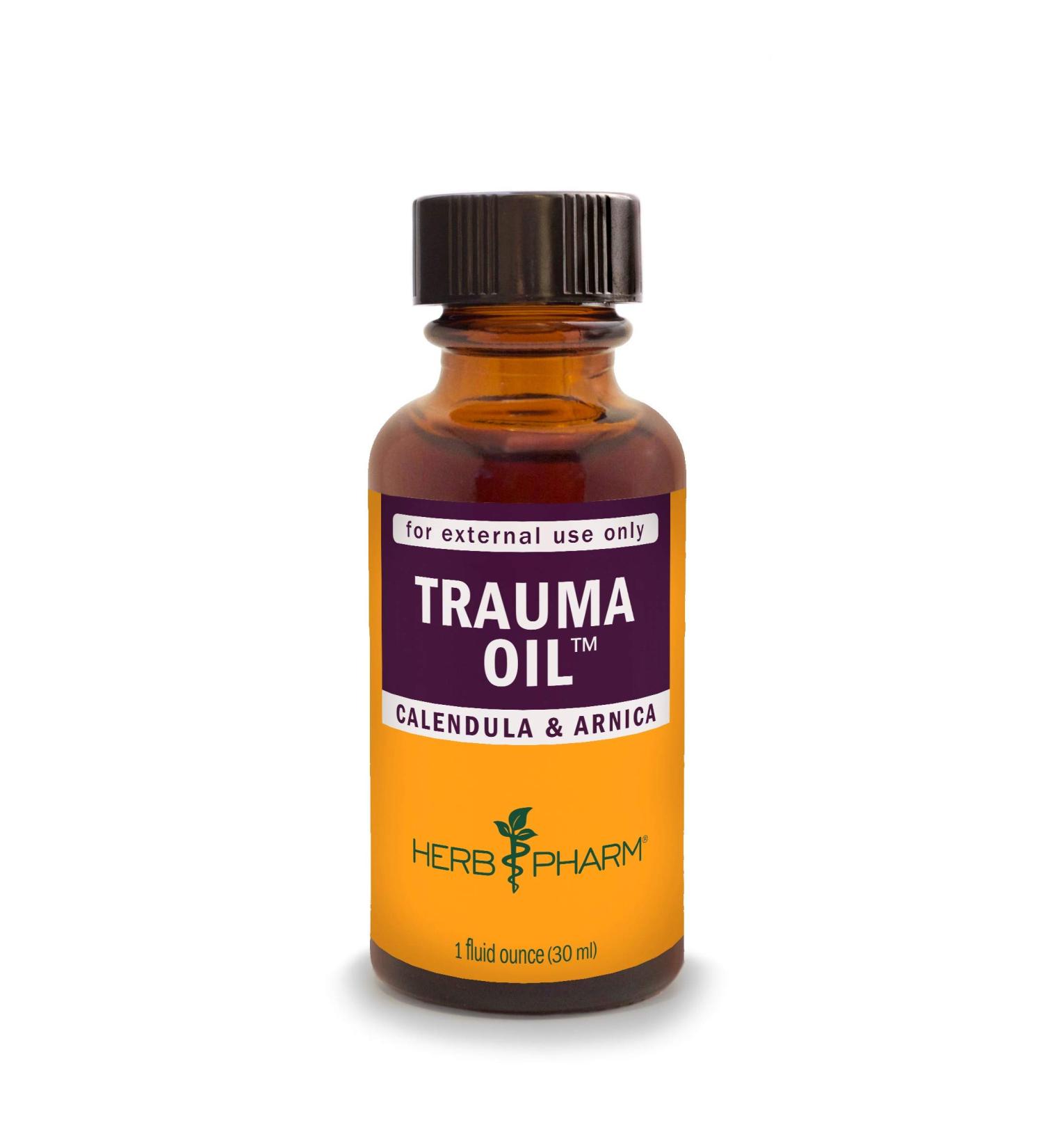 HERB PHARM Trauma Oil Compound 1 Fl Oz - Fast-Acting Relief for Pain and Inflammation - Buy Online on GoSupps.com