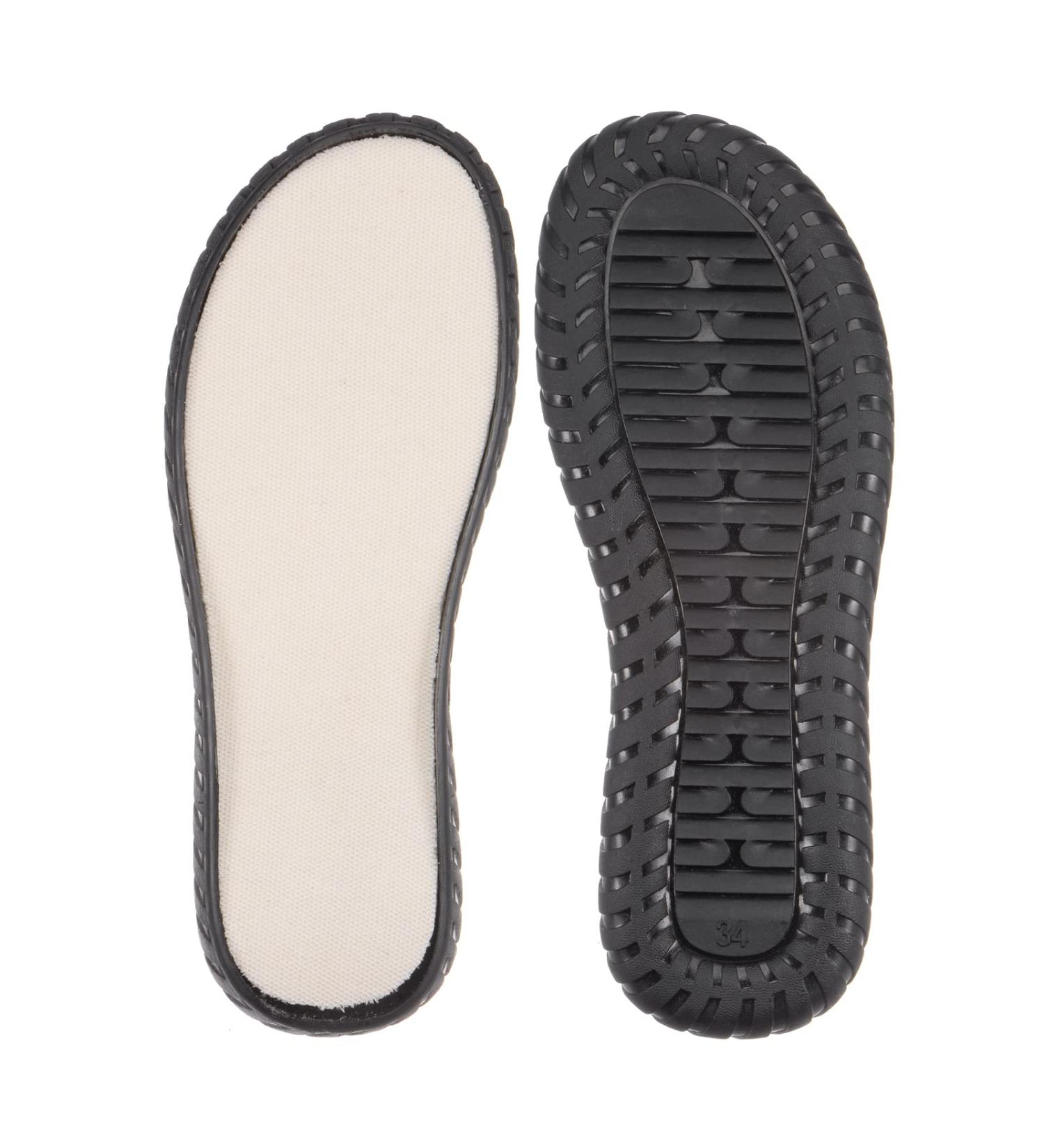 Buy HARFINGTON Non-Slip Shoes Outer Soles Pad - US Size 5 Black for DIY Slippers & Sandals | Durable Mesh Woven Protector - Buy Online on GoSupps.com
