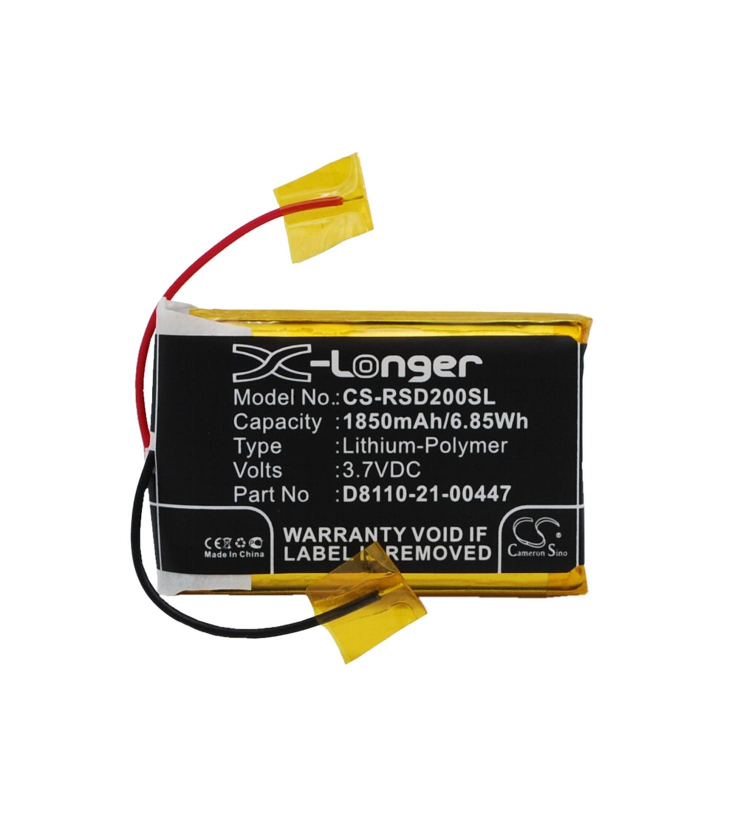 Buy 3.7V D8110-21-00447 Battery Replacement for Roberts Sports Dab2 | International Shipping Available - Buy Online on GoSupps.com