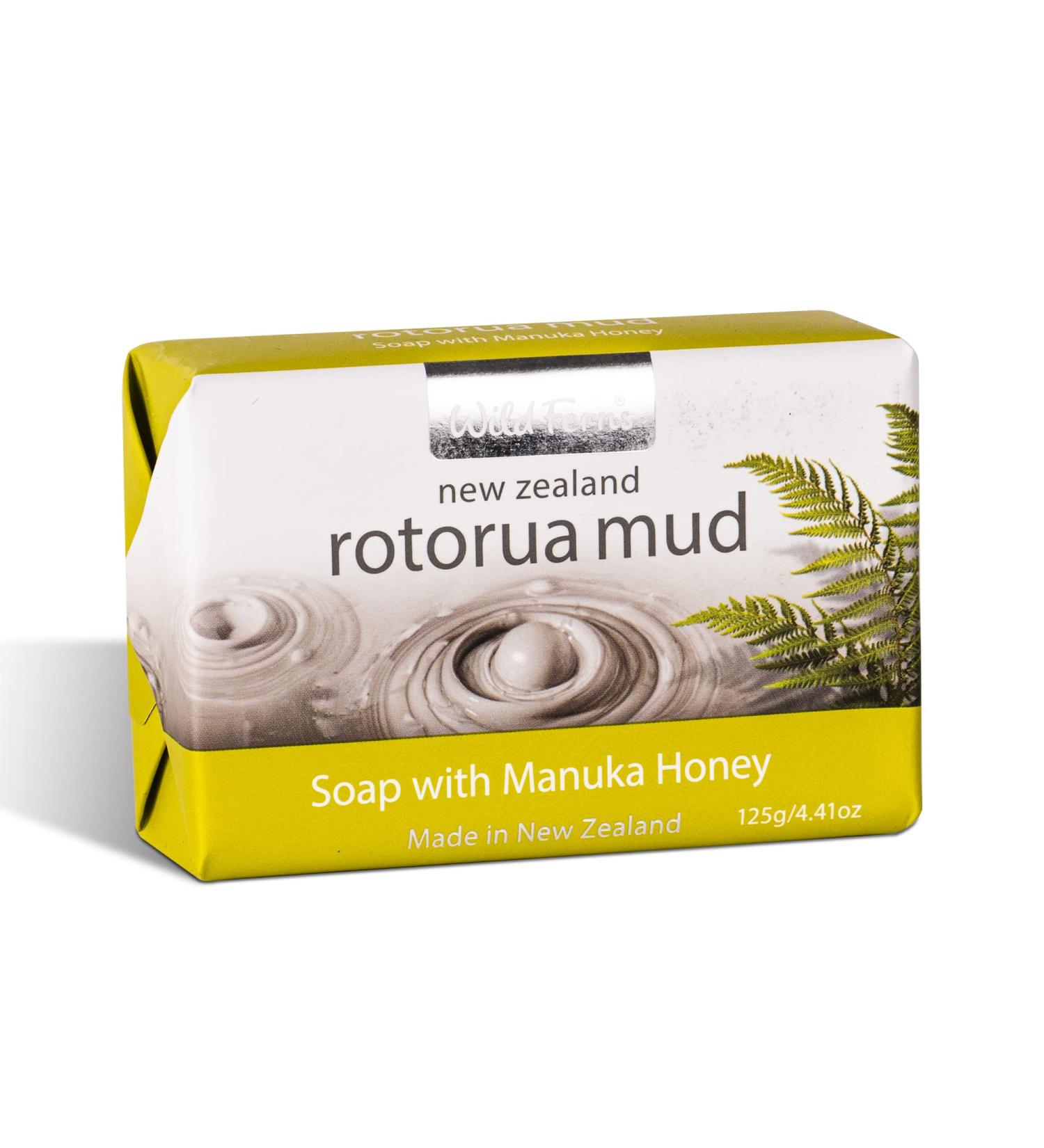 Wild Ferns Rotorua Mud & Manuka Honey Soap - Natural Skincare | Buy Internationally - Buy Online on GoSupps.com