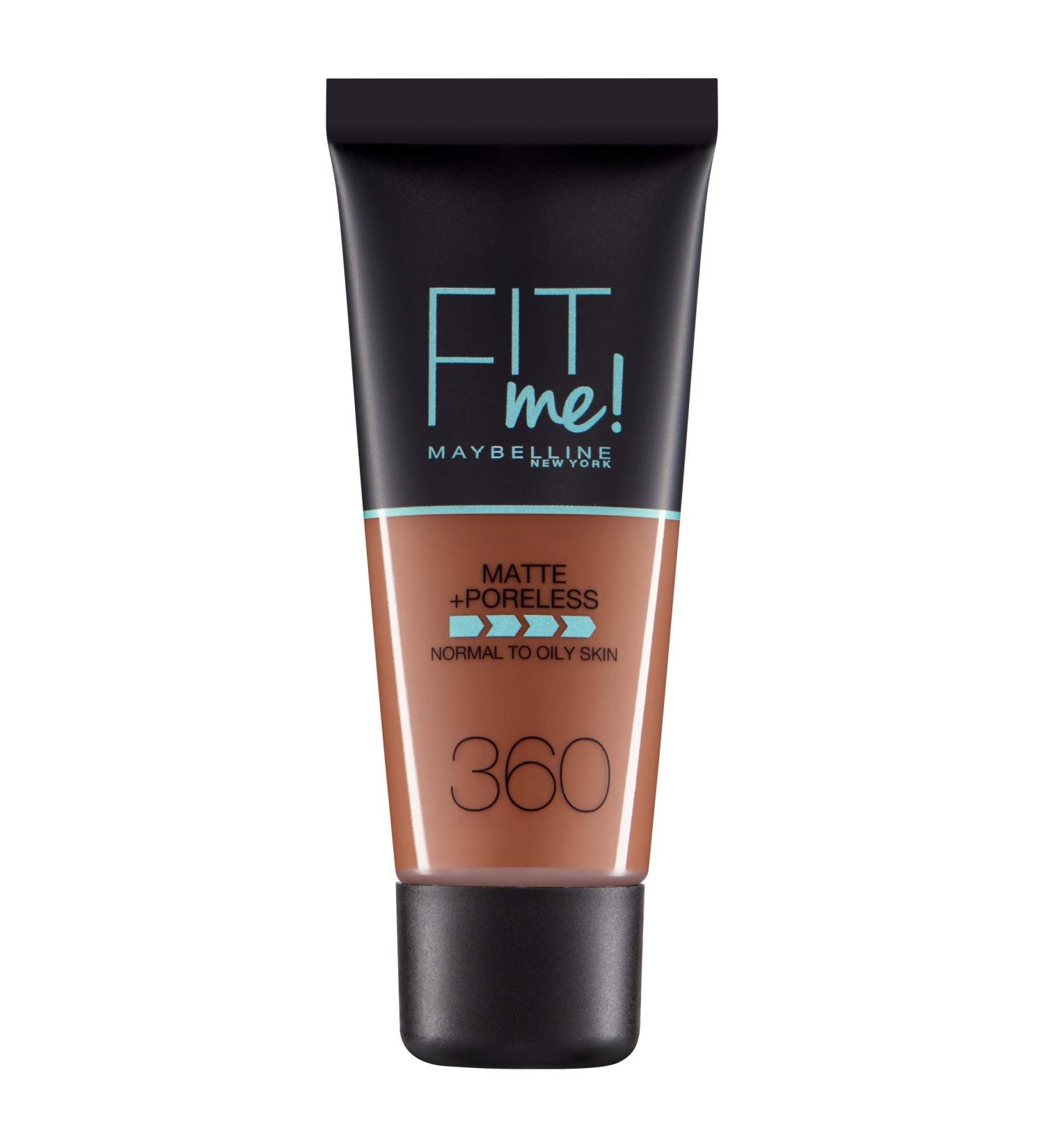Maybelline Fit Me Mate Y Affinaporos Tono 360 Mocha Base De Maquillaje Calca A Tu Tono Y Textura Pieles Muy Oscuras – 30 ml