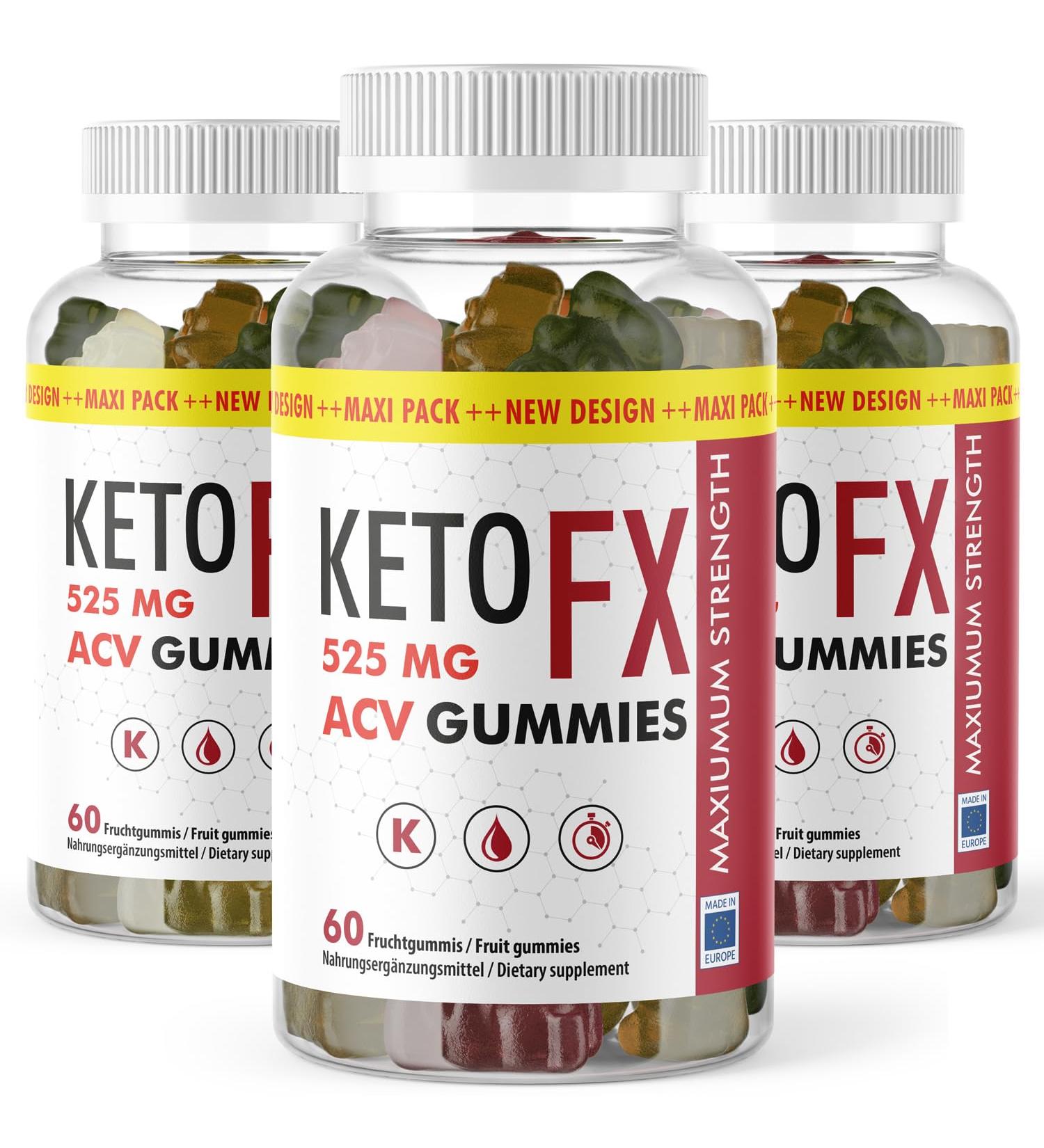 Keto Fx Gummies - Monthly Supply of 60 Keto Fruit Gummies (3x) - Shop Internationally for Weight Loss Support! - Buy Online on GoSupps.com