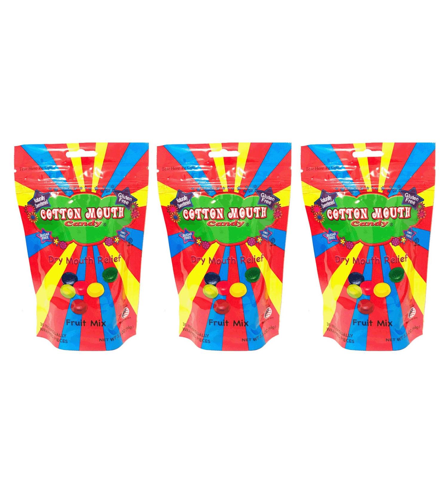 Buy Cotton Mouth Candy for Dry Mouth Relief - Fruit Mix 3.3 oz (3 Bags) | Fast International Shipping - Buy Online on GoSupps.com