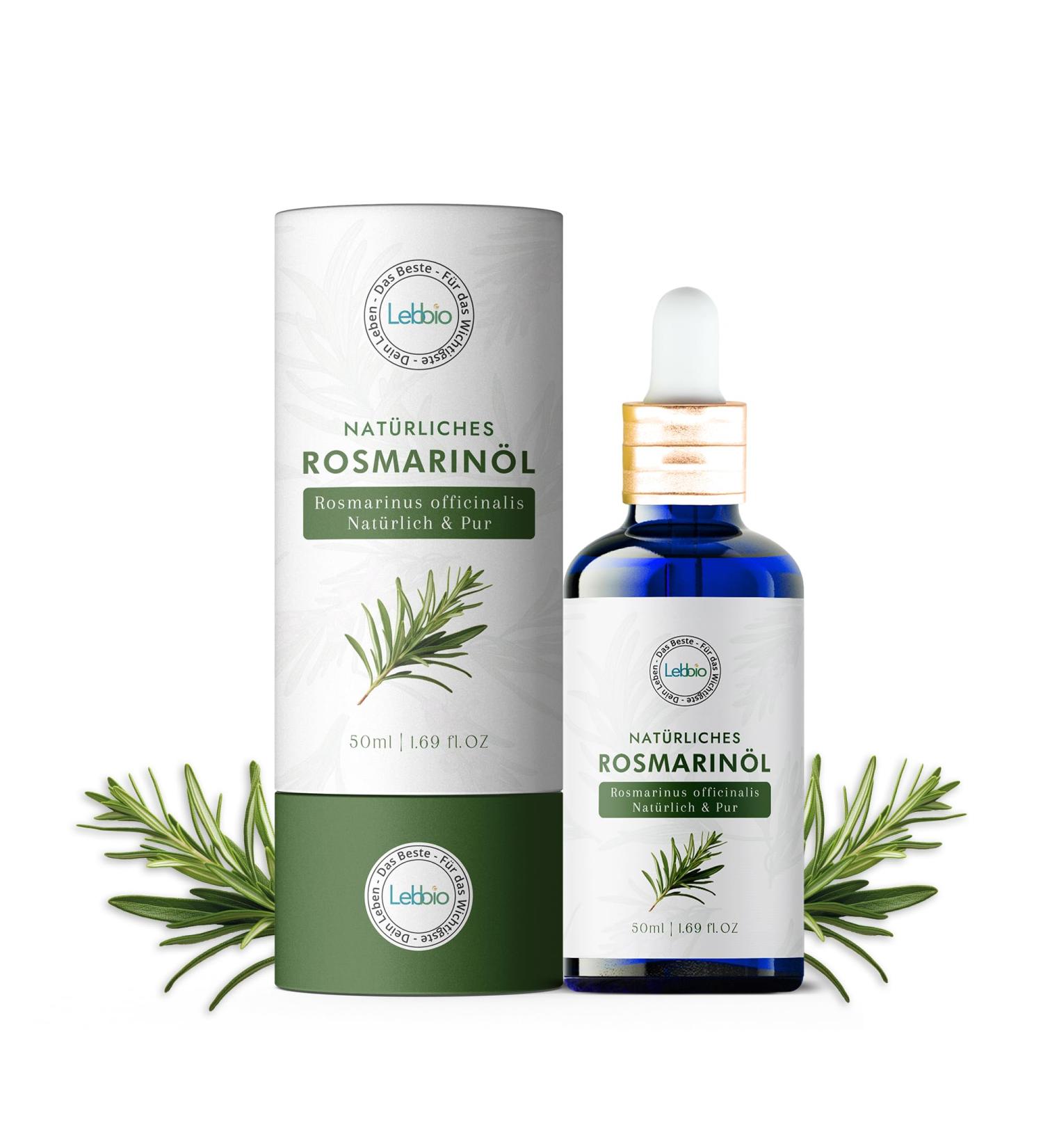 LEBBIO Rosemary Oil HIGH DOSE - 100% Pure Hair Growth Stimulator for Thinning Hair - Best Hair Loss Solution - Buy Online on GoSupps.com