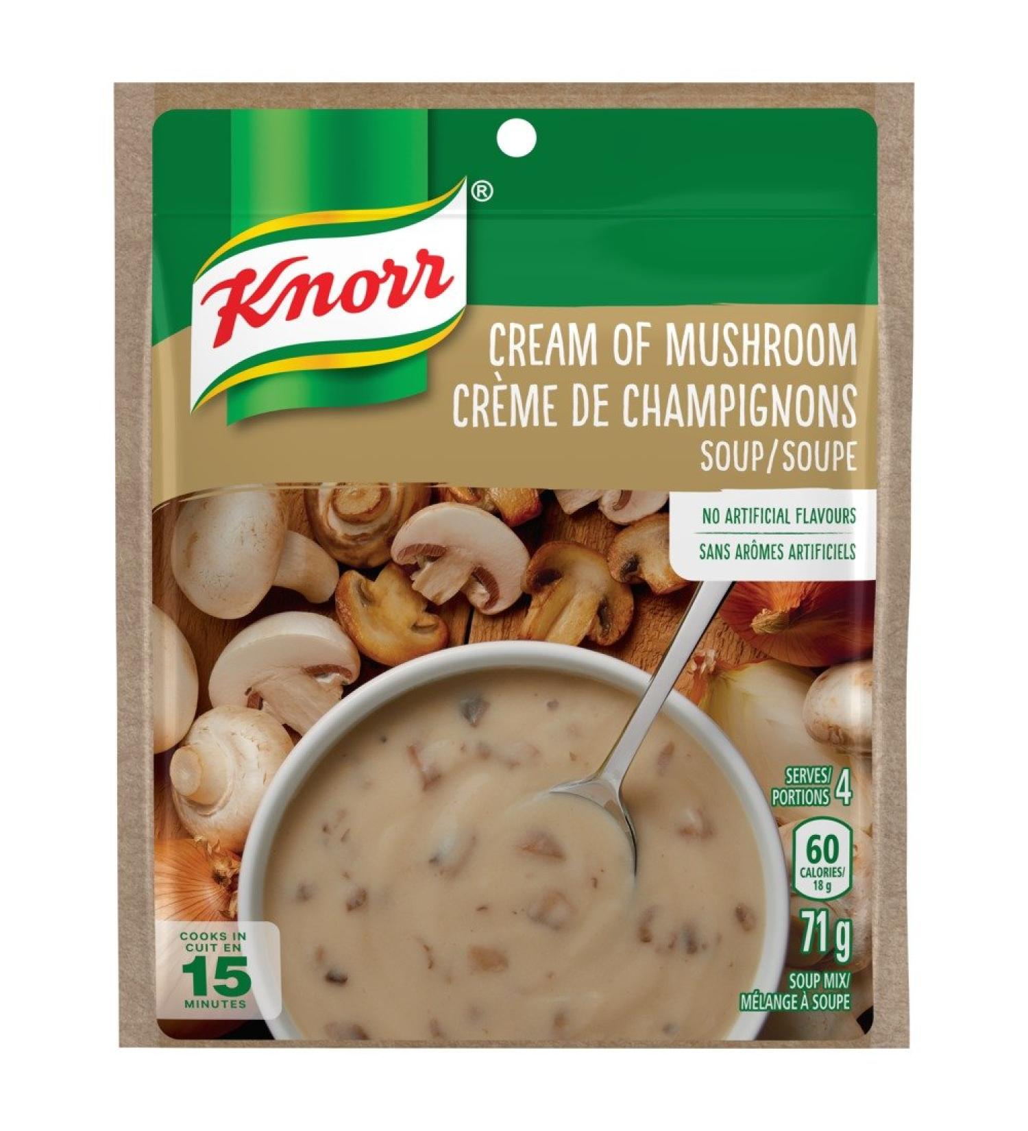 Knorr Cream of Mushroom Soup 71g (4 Serves) Mushroom 714 g (Pack of 1) - Buy Online on GoSupps.com