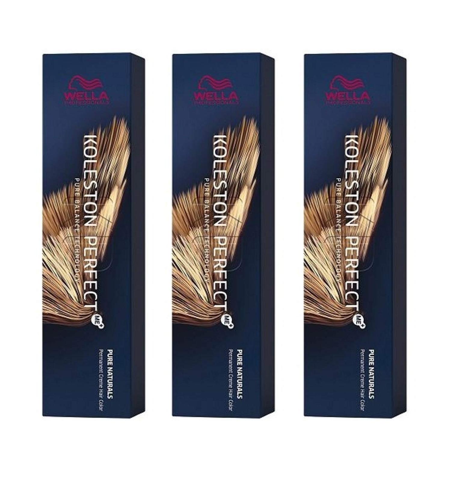 Wella 3 pack Koleston Perfect Me+ KP PURE NATURALS 10/00 light-light blonde natural