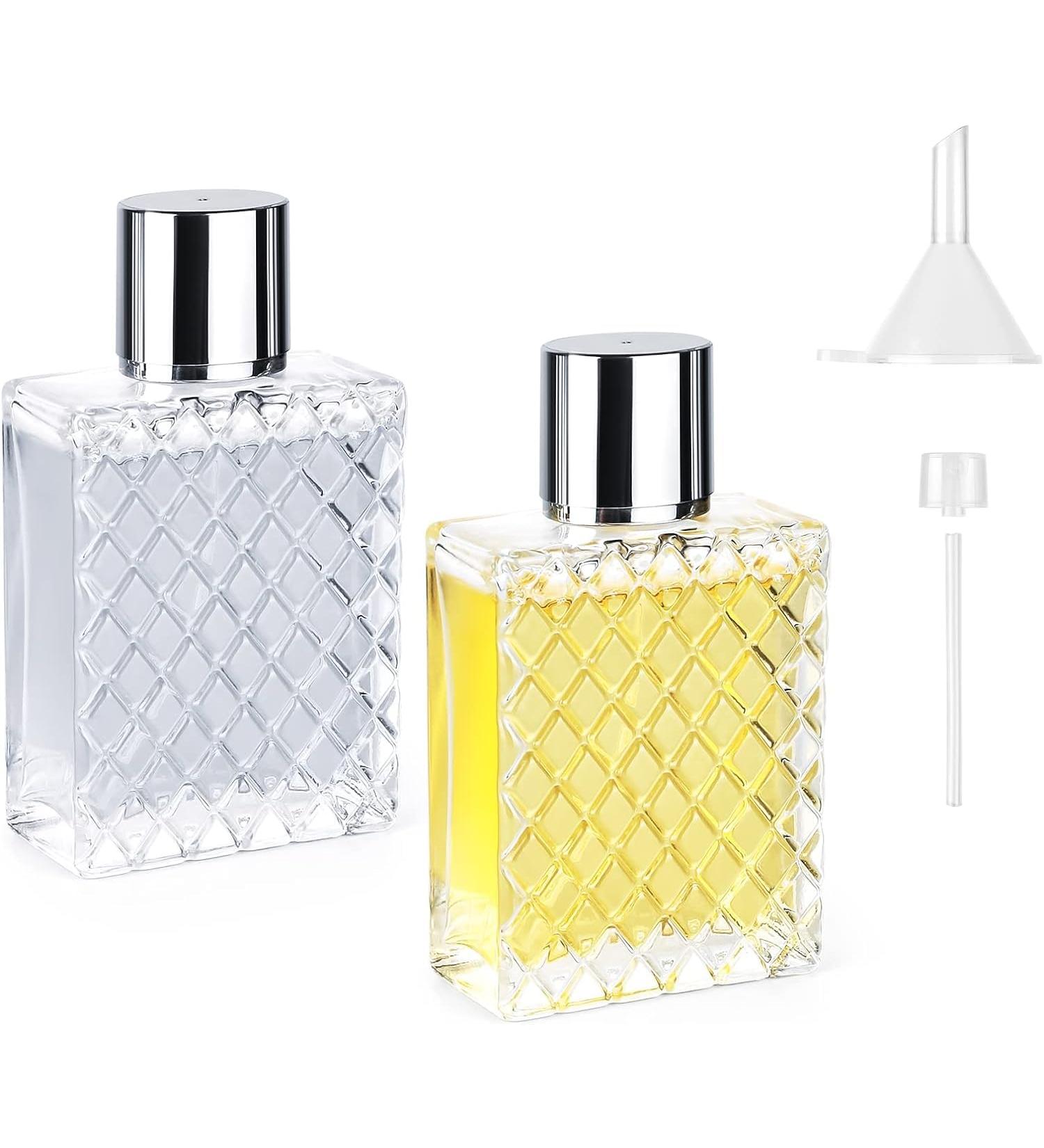 Ysimple 2 Pack 50ml Perfume Atomiser Portable Clear Empty Glass Perfume Spray Bottles Refillable Perfume Atomizer Large Cosmetic Fine Mist Atomizer for Travel(Silver) 50ml Silver - Buy Online on GoSupps.com