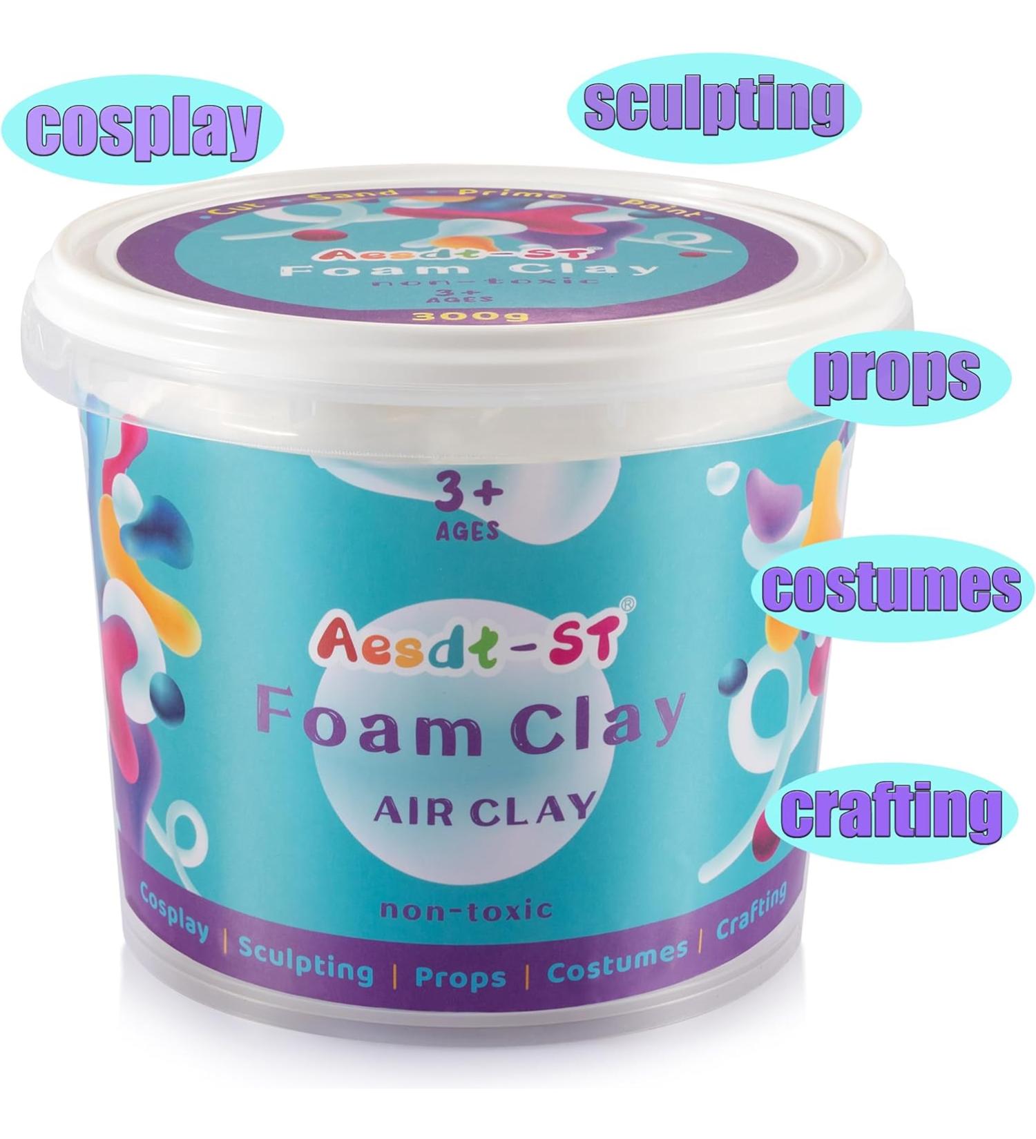 Aestd-St Foam Clay Air Clay - 300 Gram - White Moldable - Buy Online on GoSupps.com
