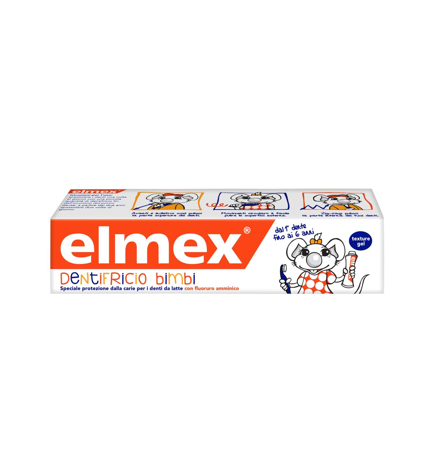 Elmex Baby Toothpaste 0-6 Years | Aminfluoride Protection 0% Dyes 50ml Safe & Effective Care for Children's Teeth - Buy Online on GoSupps.com