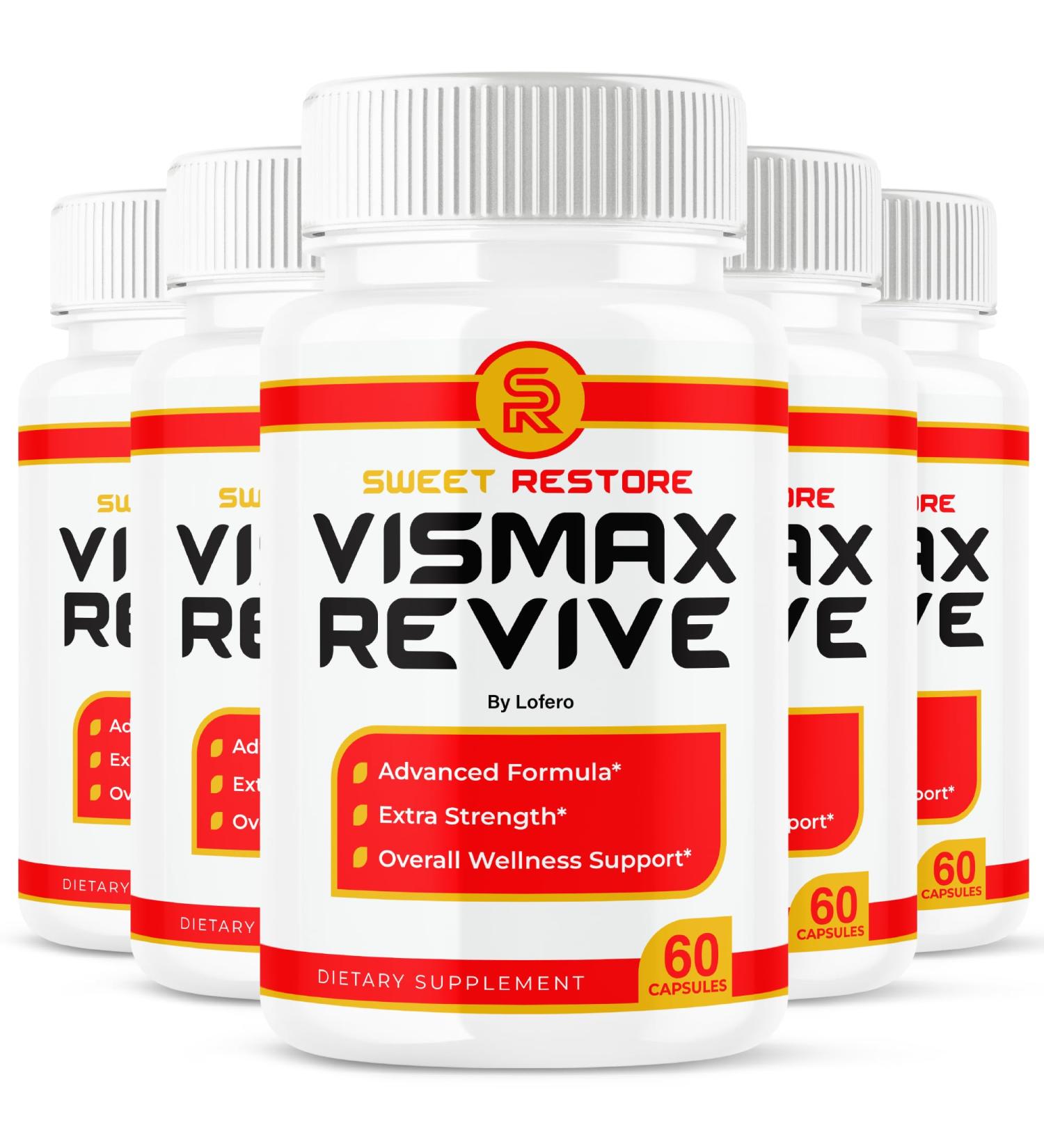 (5 Pack) Vismax Revive Capsules Vis Max Premium Eye Health & Vision Support Vitamin Supplement Pills All-Natural Advanced Formula Sharper Healthy Eyesight Focus Visual Sight Overall Health (300 ct) - Buy Online on GoSupps.com