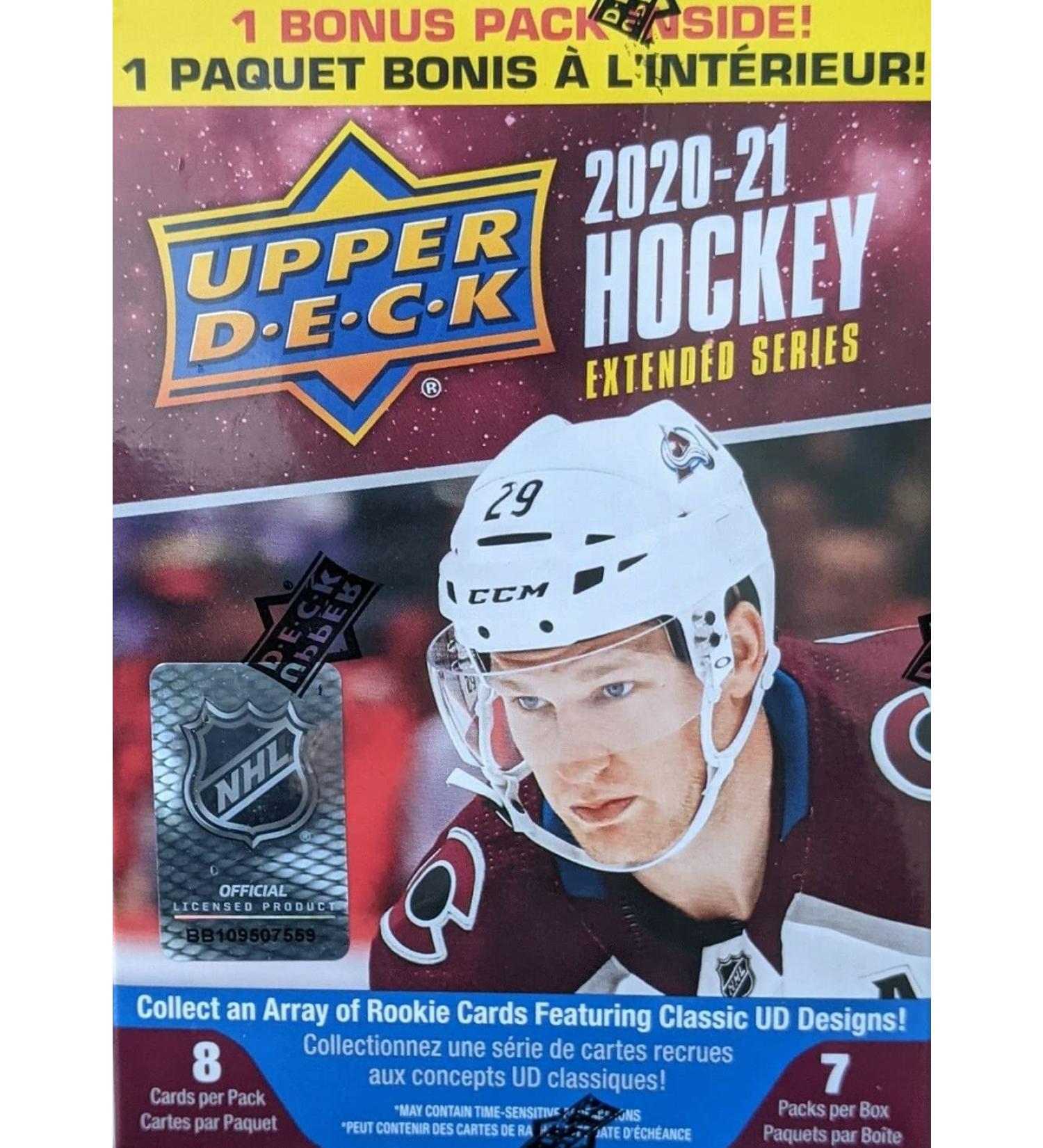 2020/21 Upper Deck Extended Series NHL Hockey Blaster Box - 7 Packs | Young Guns Rookie Cards - Buy Online on GoSupps.com