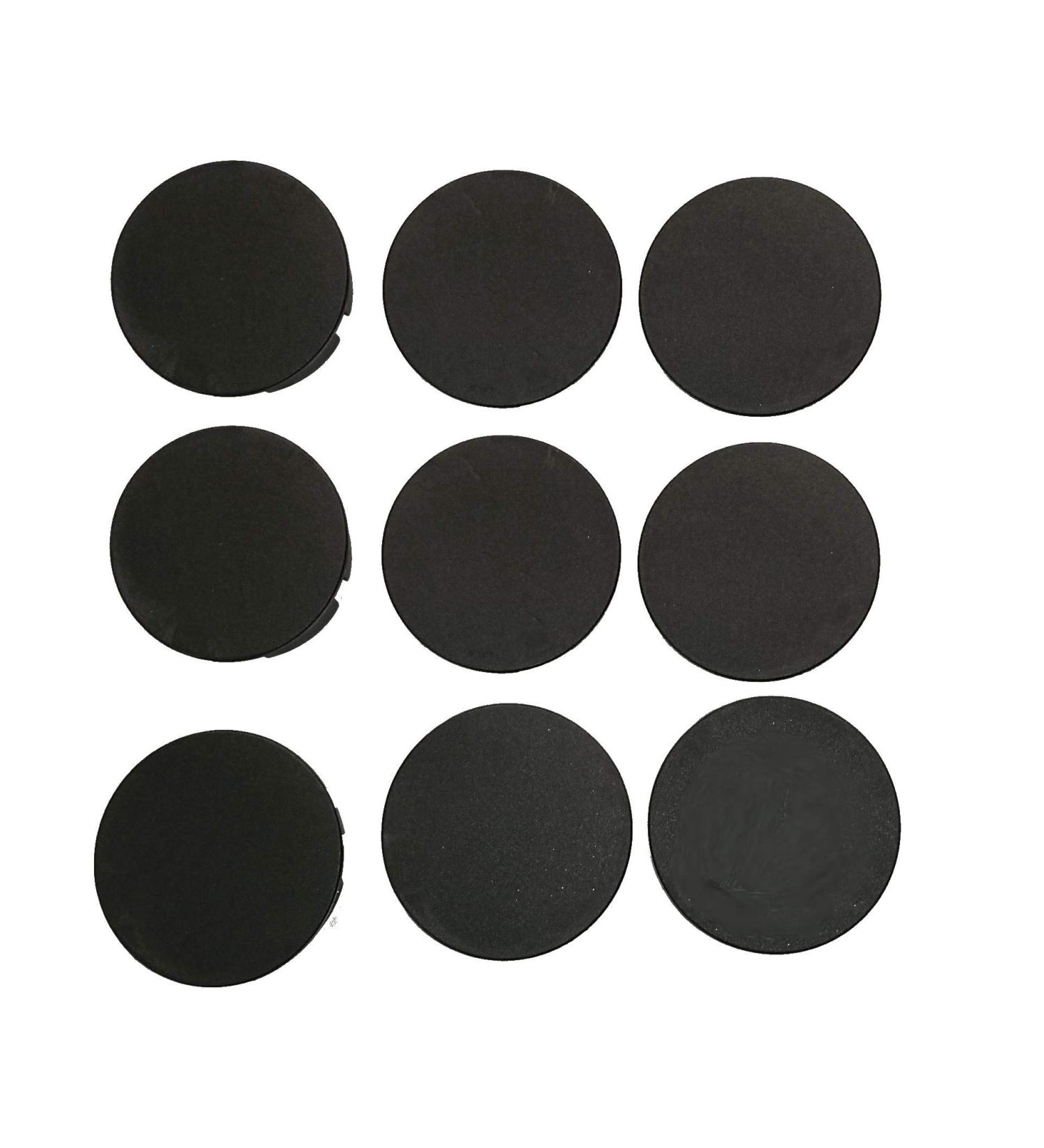 9-Piece Black Dust Protection Cover Set for Schuko Sockets | Splash Protection Design for Hotels & Companies - Buy Online on GoSupps.com
