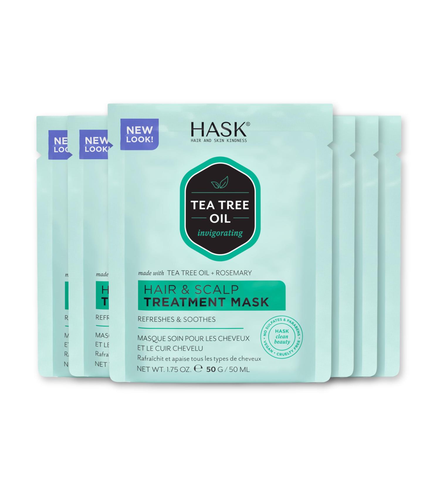 HASK TEA TREE Revitalizing Deep Conditioner - 6 Pack for All Hair Types Color Safe Gluten Free Sulfate & Paraben Free - International Shipping Available - Buy Online on GoSupps.com
