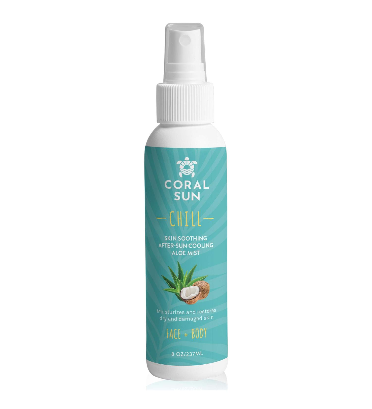 CORAL SUN Aloe Hydrating Face and Body Mist - Refreshing Skin Hydration - Buy Online on GoSupps.com