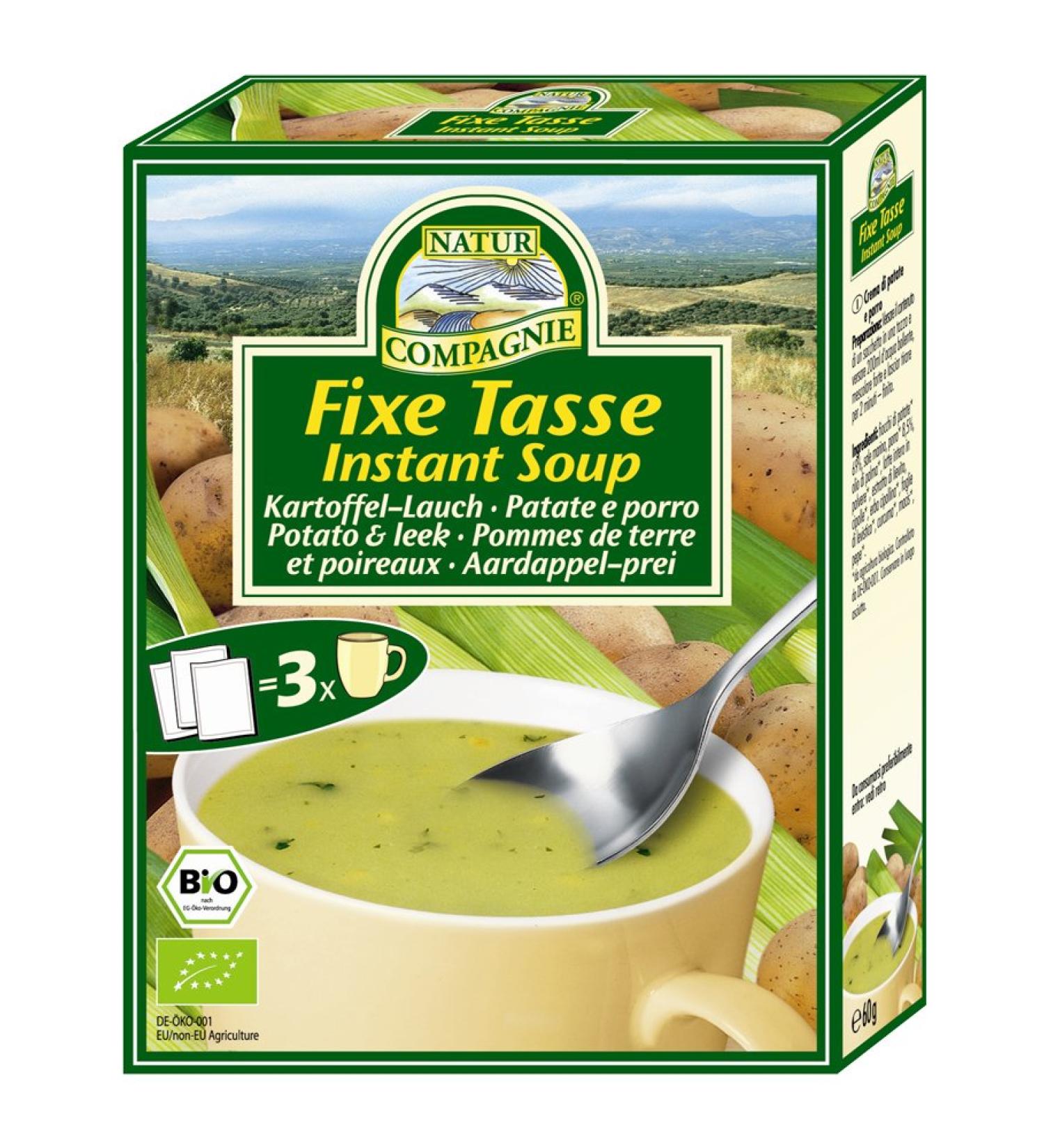 Natur Compagnie Natur Compagnie Instant Potato Soup Organic Leek 3 x 20g
