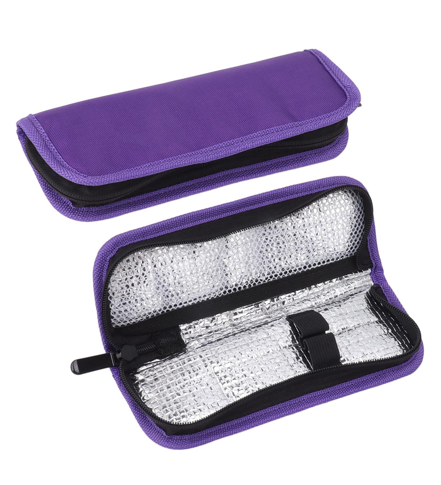 Portable Insulin Cooler Bag with Good Insulation - Compact Case with Zipper for Diabetes - Ideal for Outdoor Use (Type 3) - Buy Online on GoSupps.com