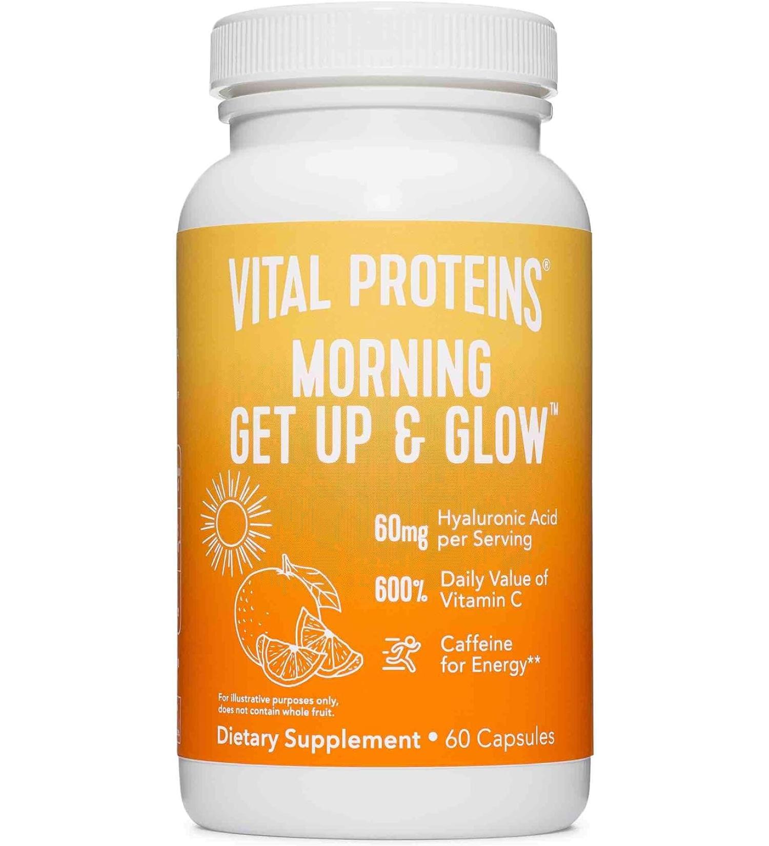 Vital Proteins Morning Get Up & Glow  60 Capsules - Buy Online on GoSupps.com