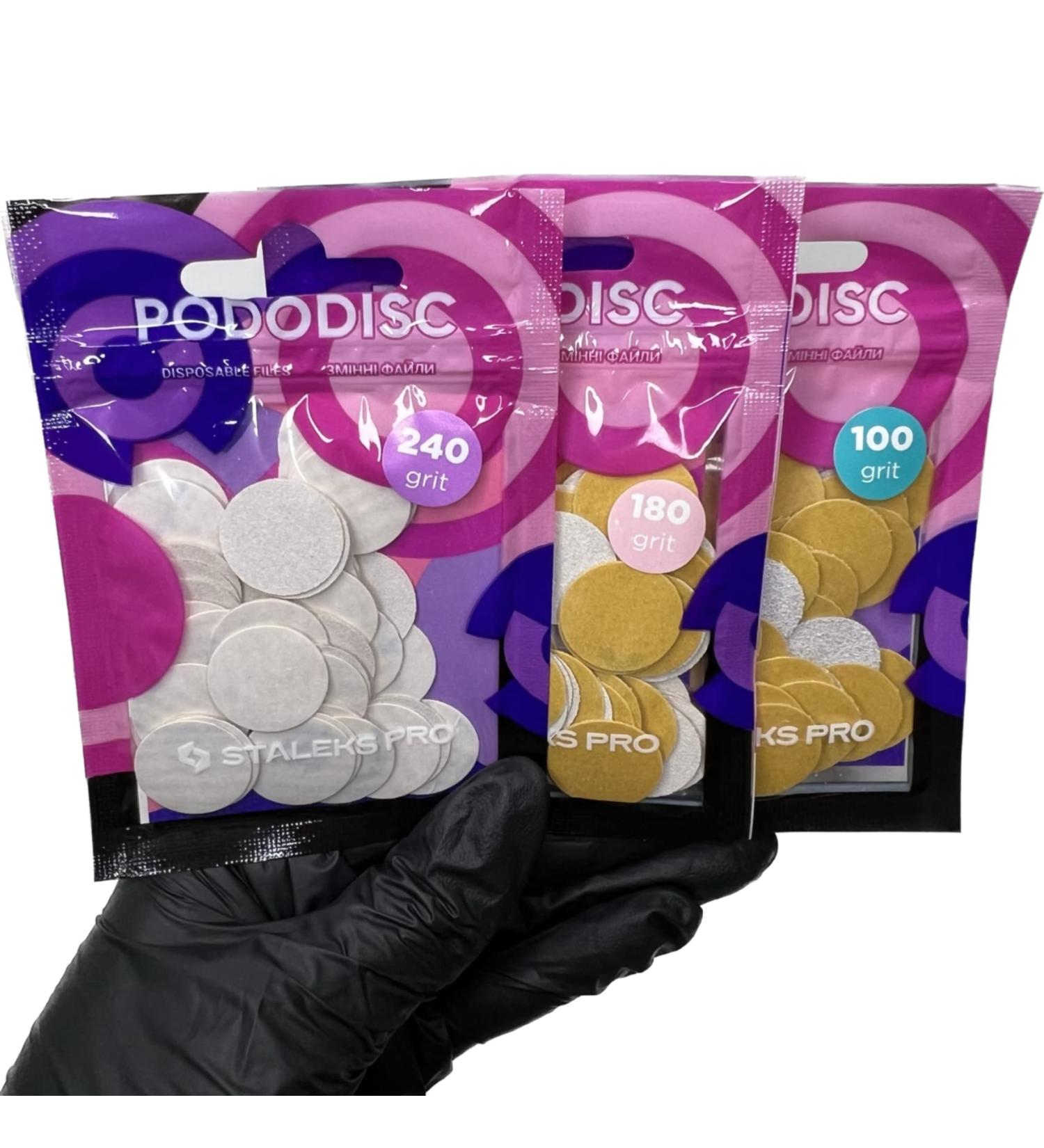 Pads Nail File for Pedicure disc White Refill File Pododisc Staleks Pro M 240 grit Box (50 pc) Pedicure Foot feet spa - Buy Online on GoSupps.com