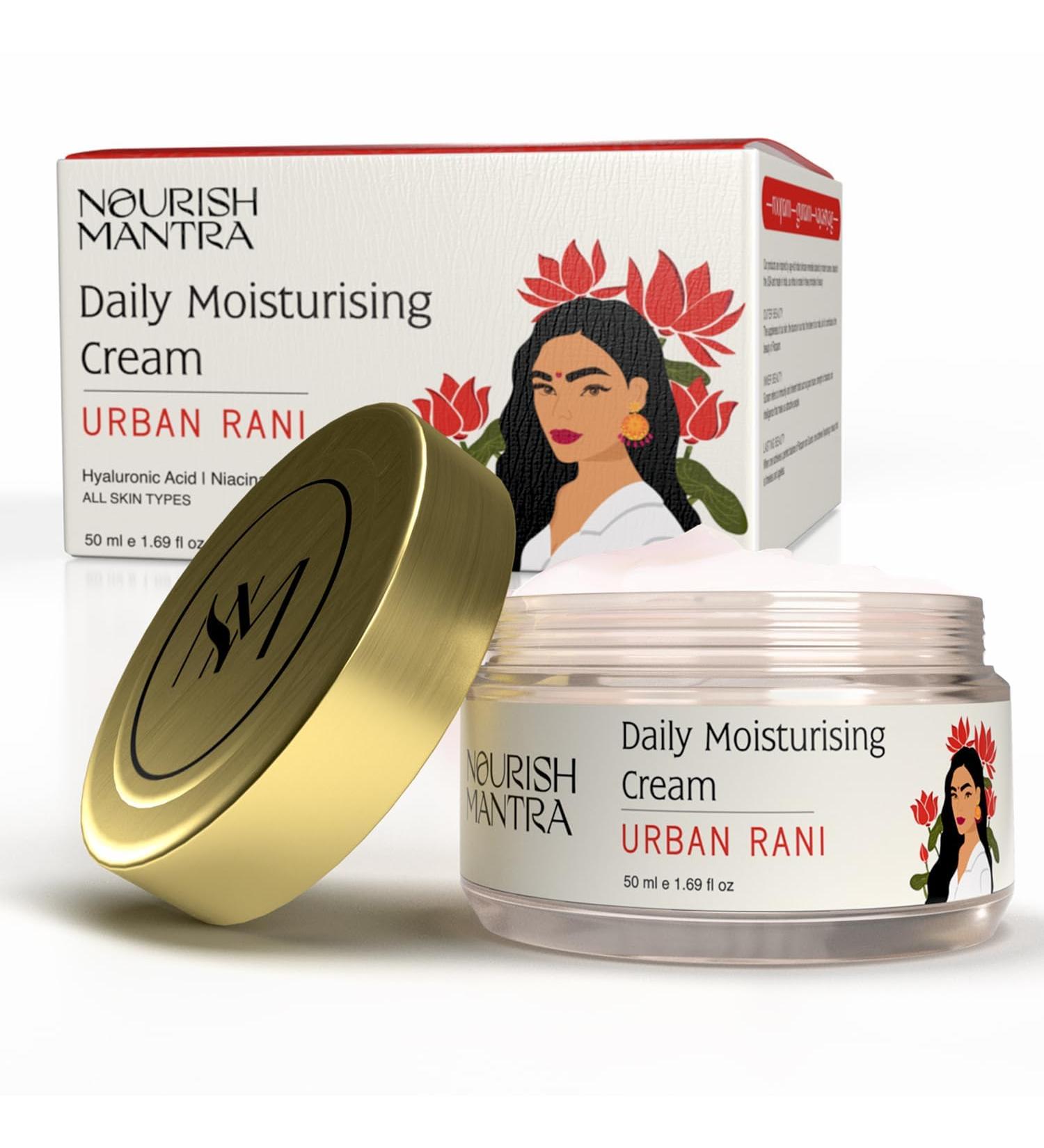 Buy SODEN Urban Rani Daily Moisturizing Cream | Hyaluronic Acid Niacinamide & Sea Buckthorn | Hydrating Face Cream for All Skin Types | 50 ml - International Shipping Available - Buy Online on GoSupps.com
